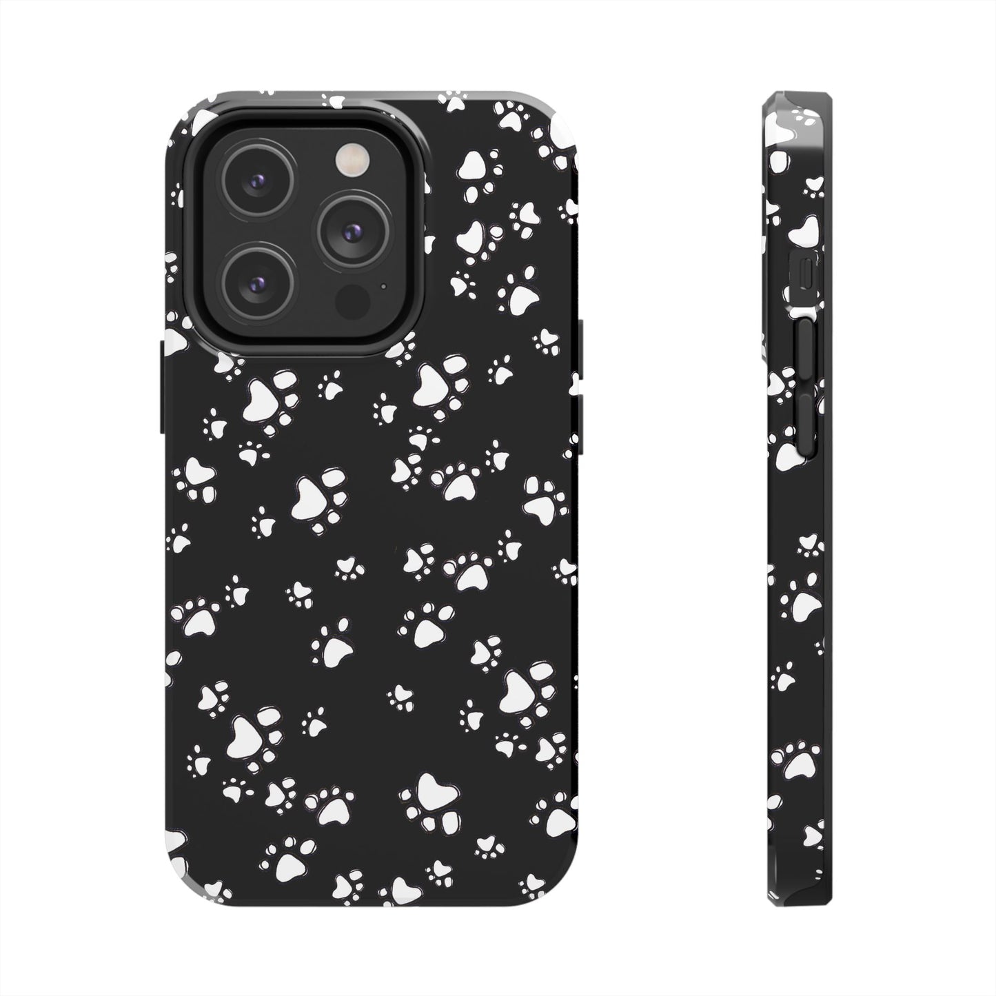 Paw Flakes Black Phone Case