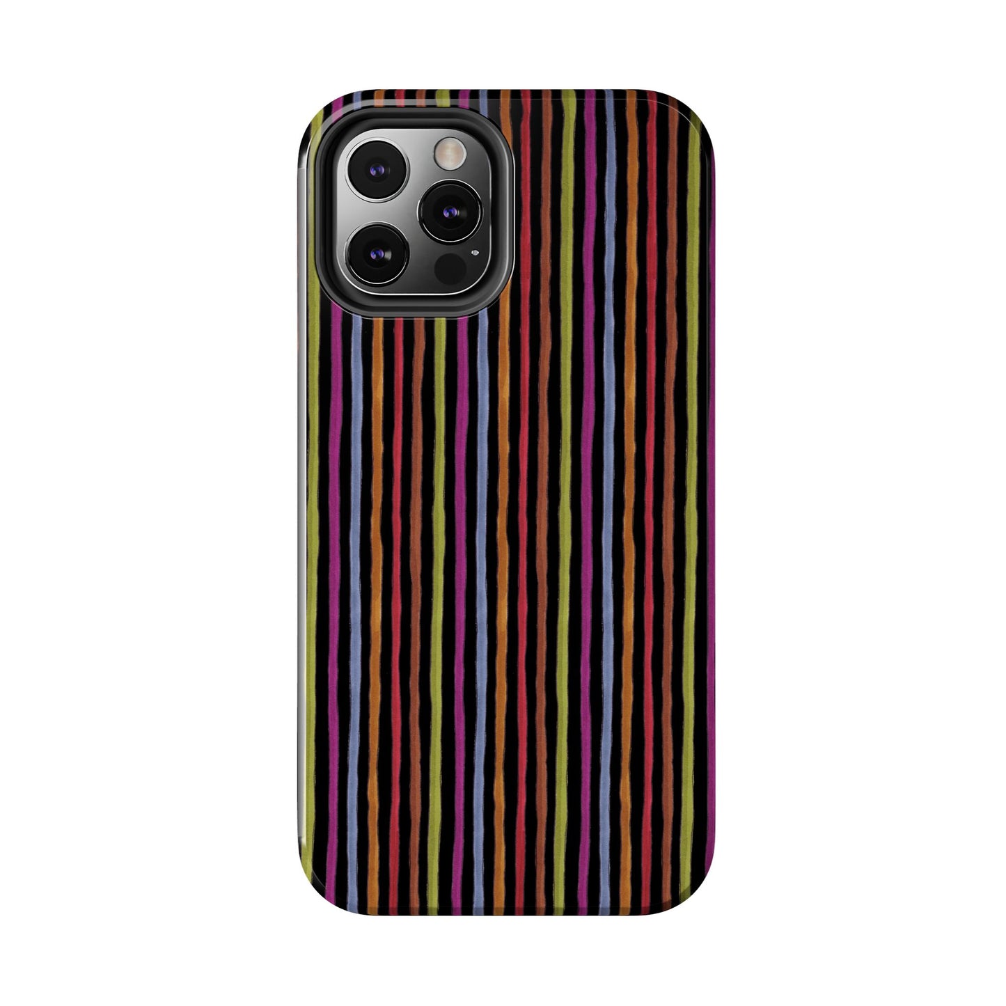 Stripe Black Phone Case