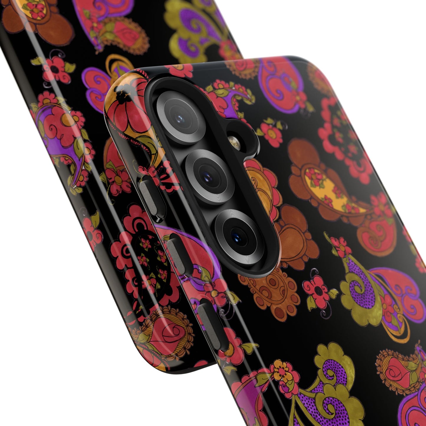 Posie Paisley Black Phone Case