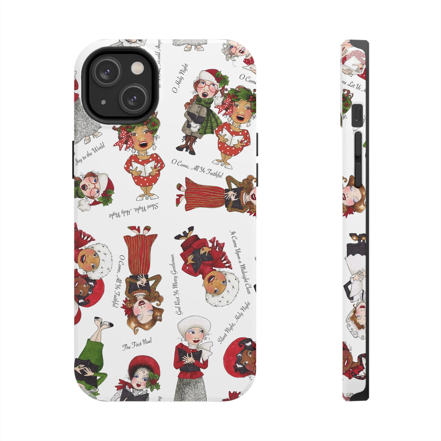 Tossed Carolers Phone Case