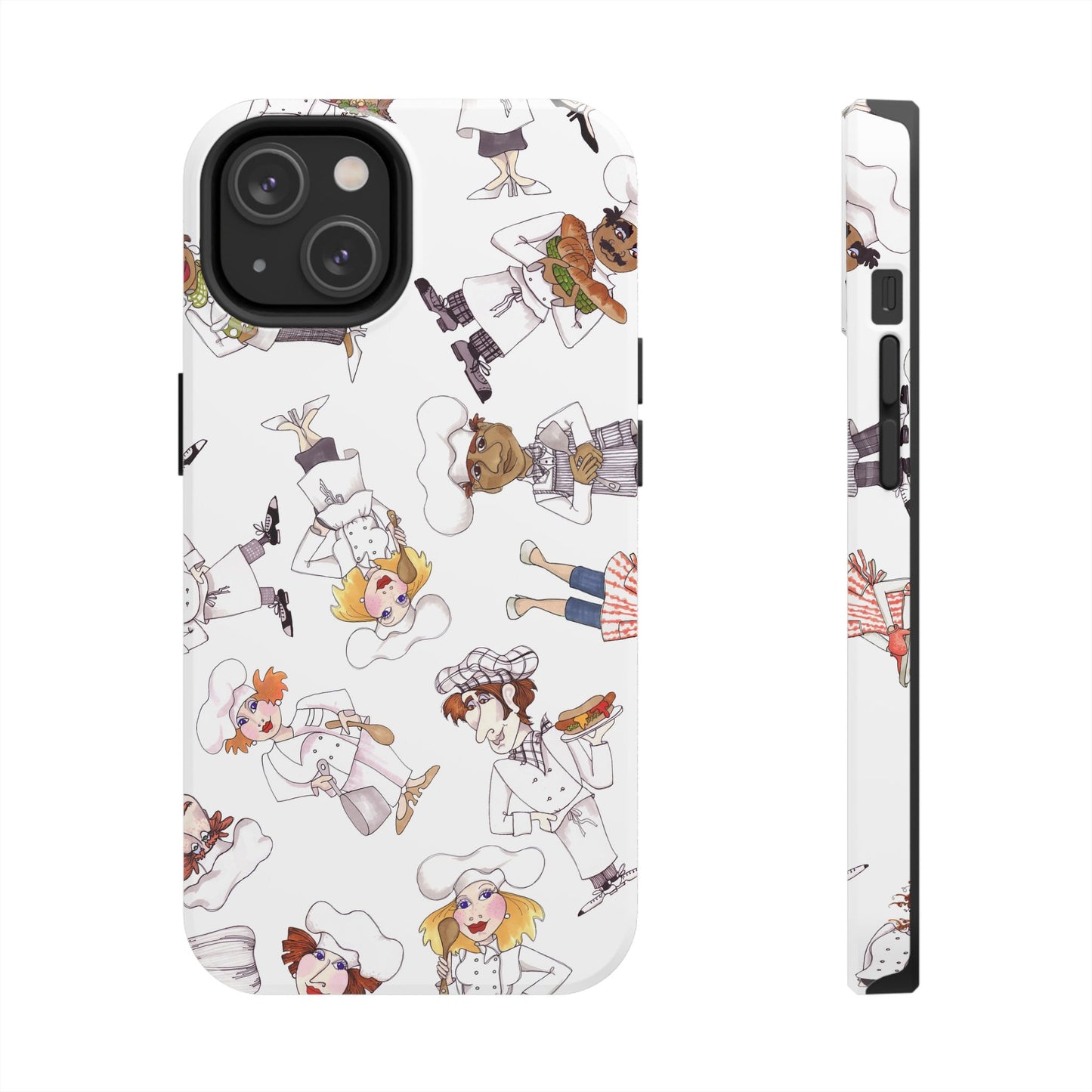 Tossed Chefs White Phone Case