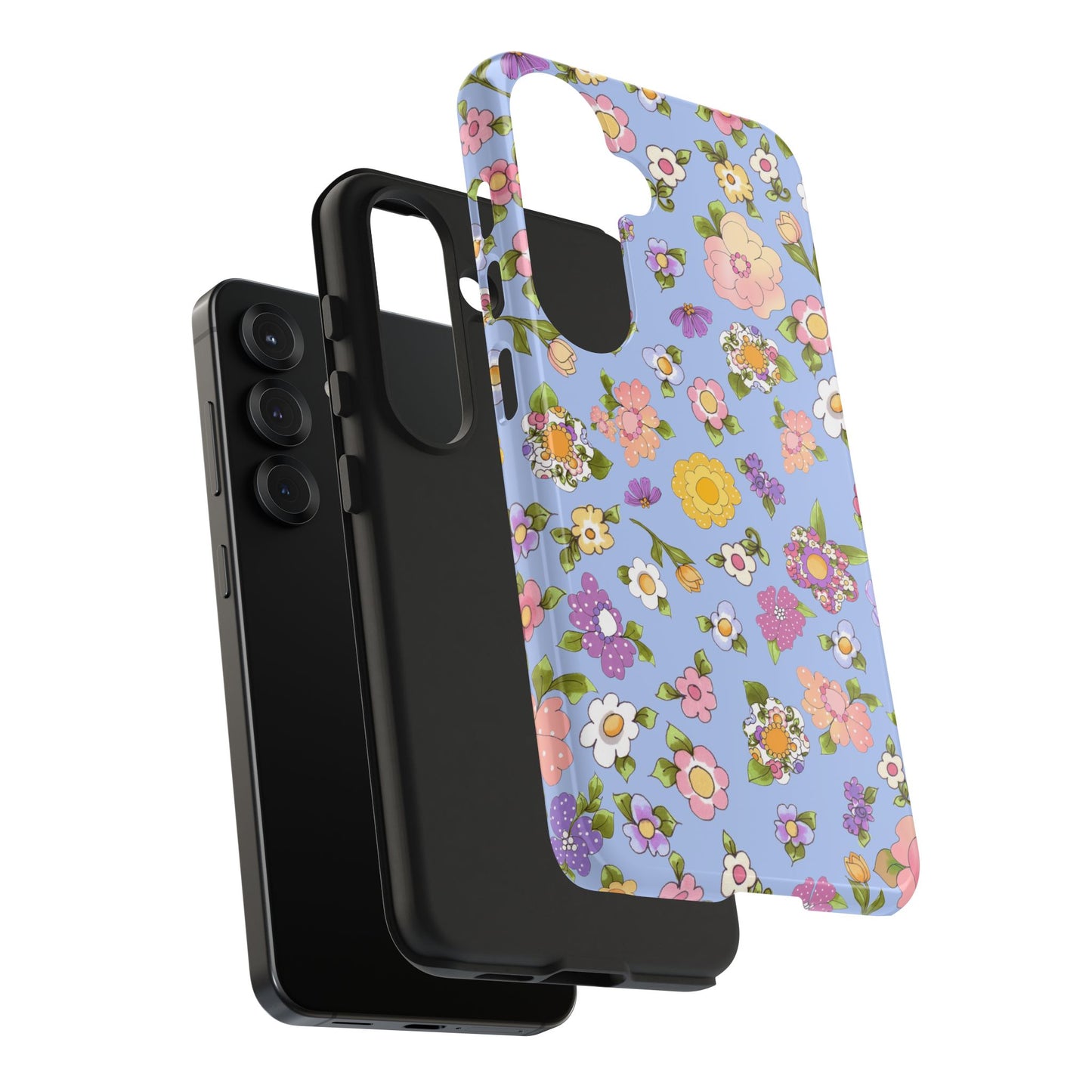 Flowery Blue Phone Case