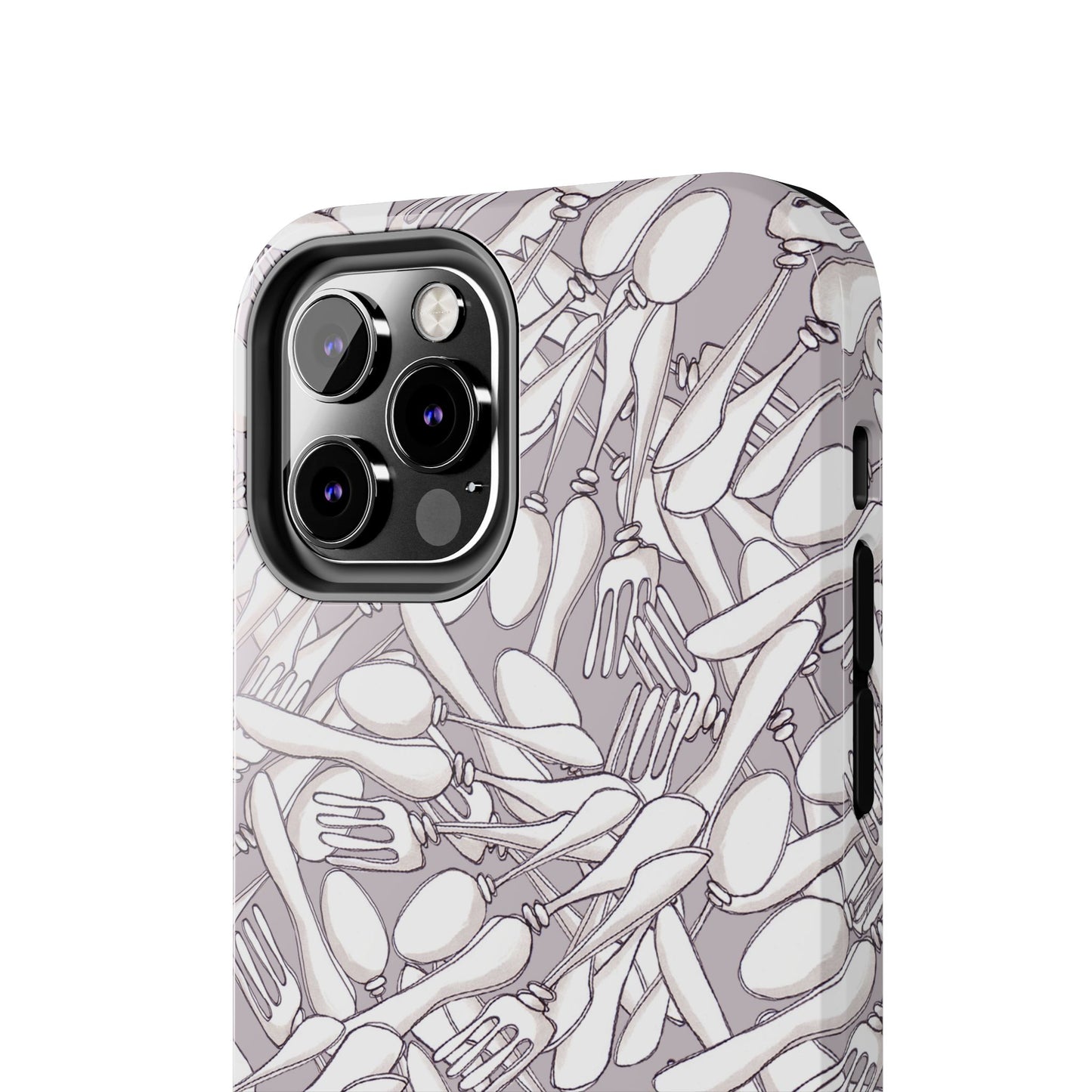 Silverware Wars Silver Phone Case