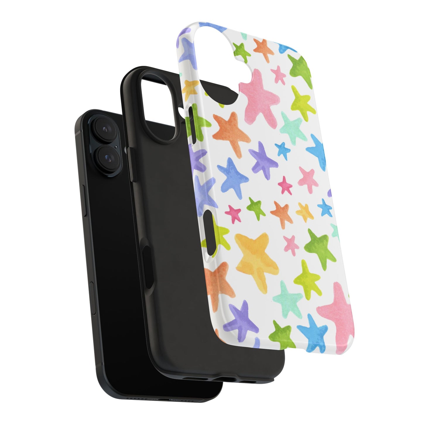 Happy Stars White Phone Case