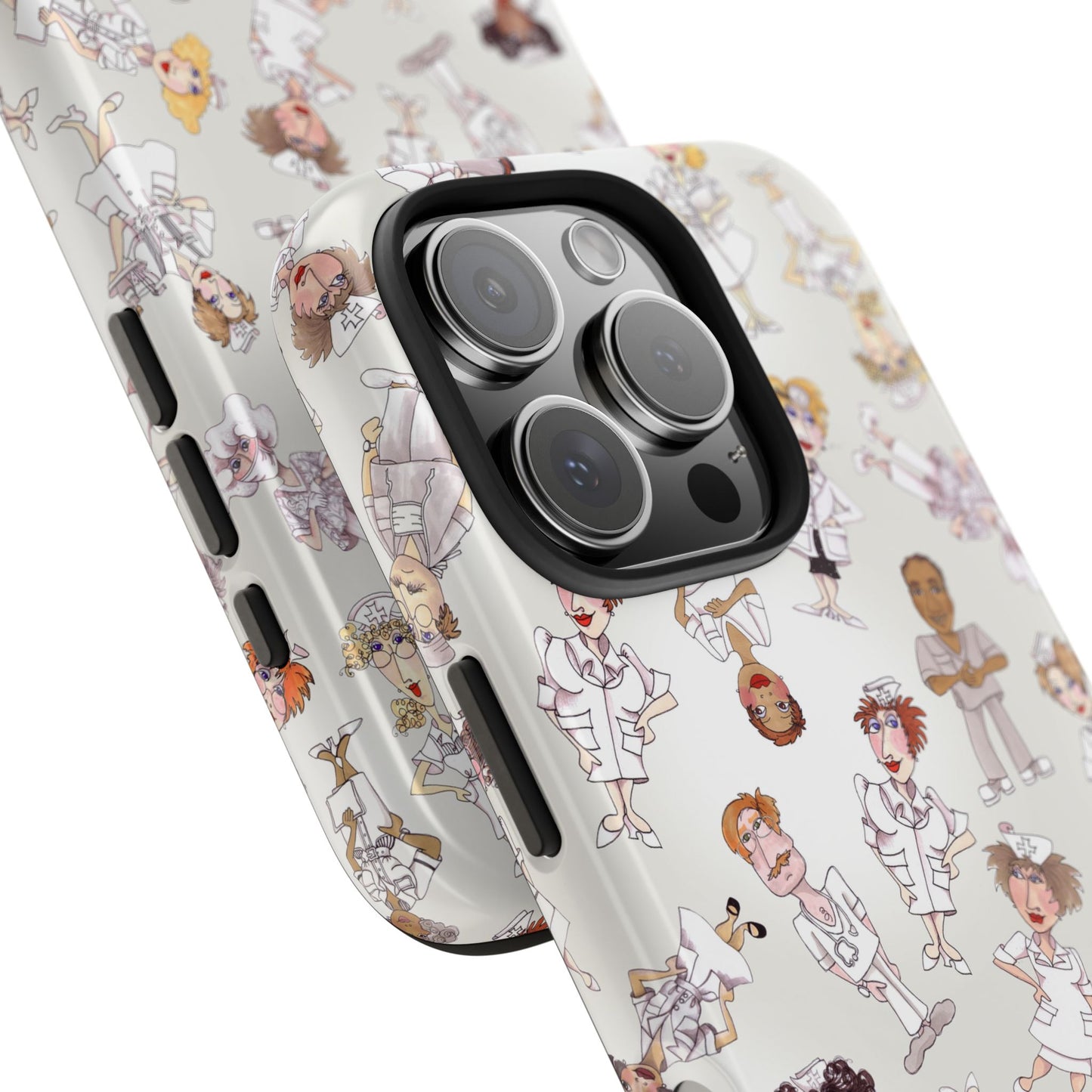 Tossed Nurses Gray Phone Case