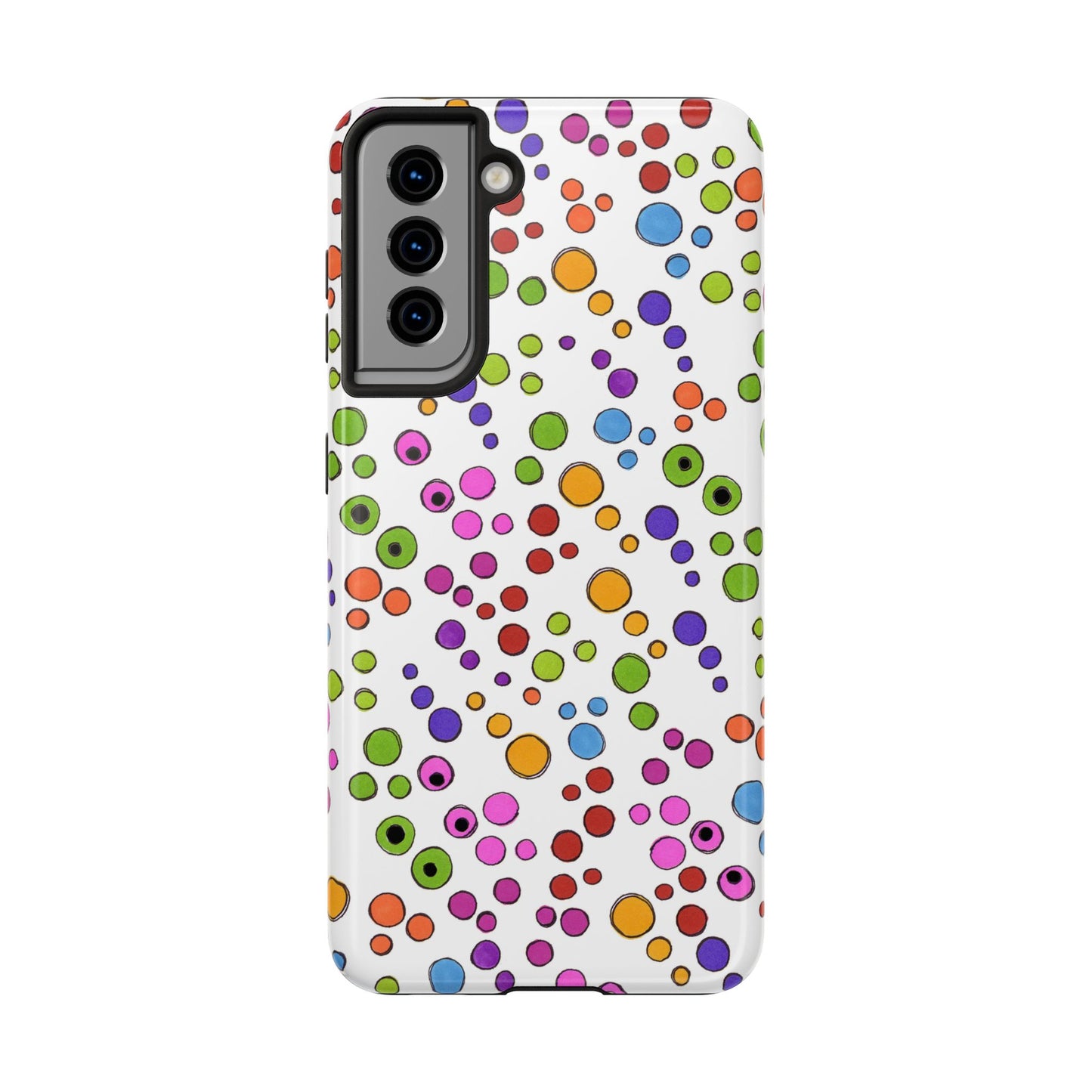 Dog Dots White / Multi Phone Case