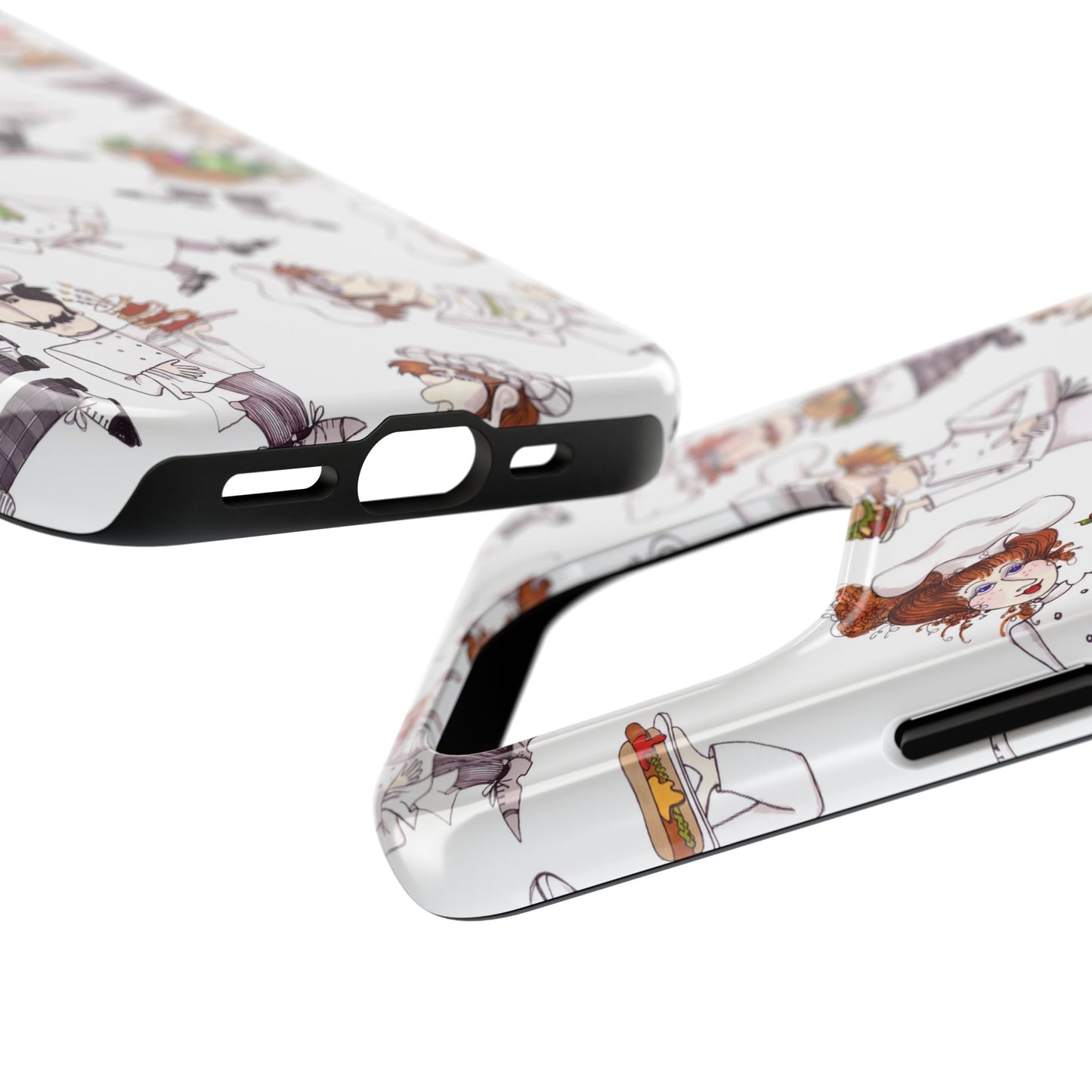 Tossed Chefs White Phone Case