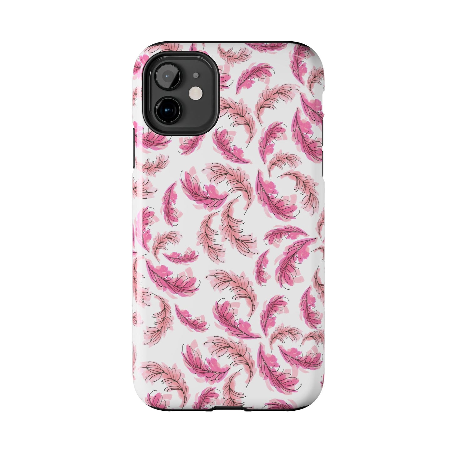 Flam Feathers White Phone Case