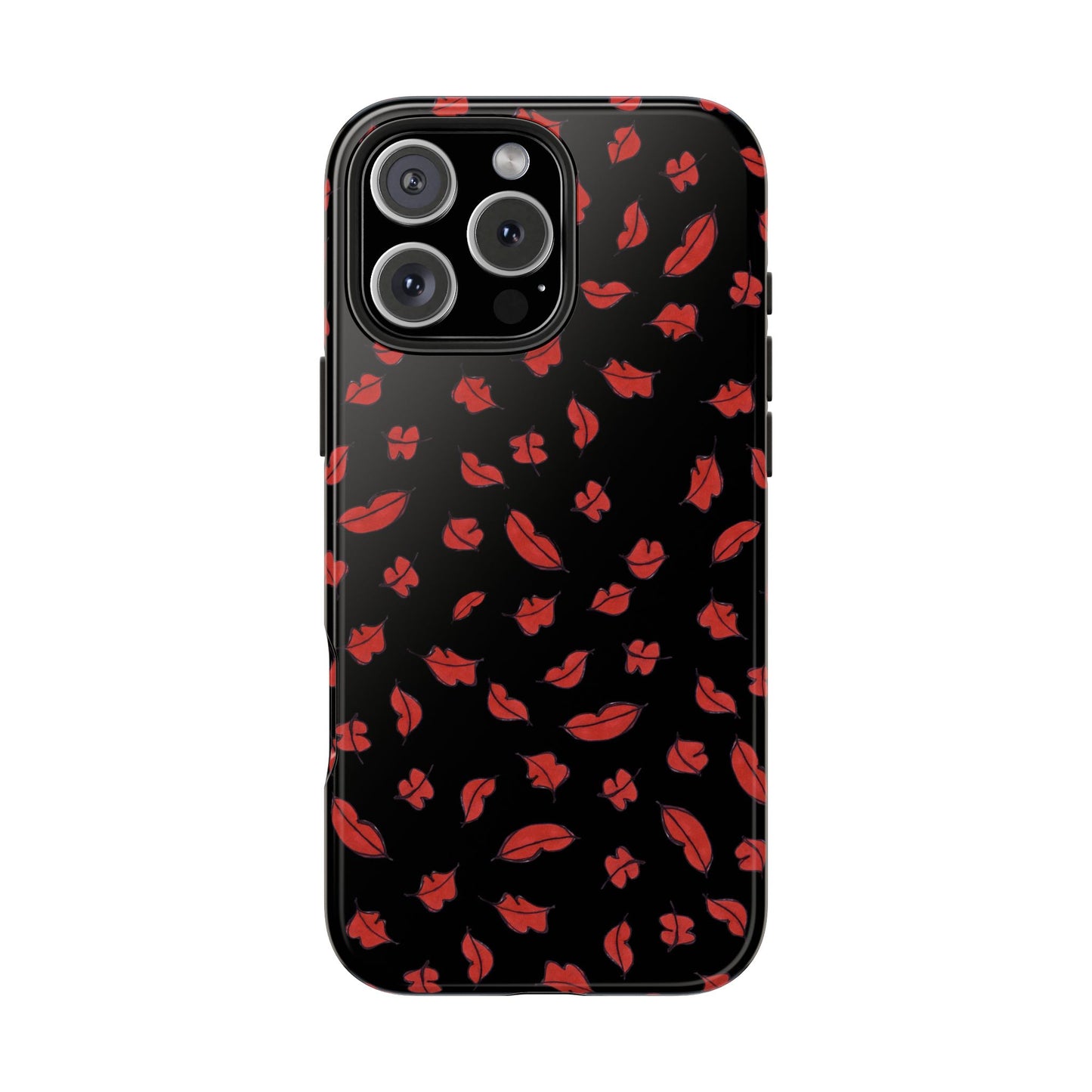 Autumn Lips Black Phone Case