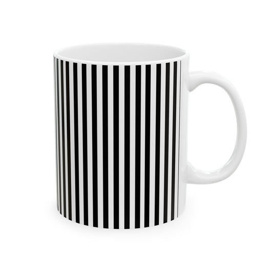 Stripe White / Black Cup