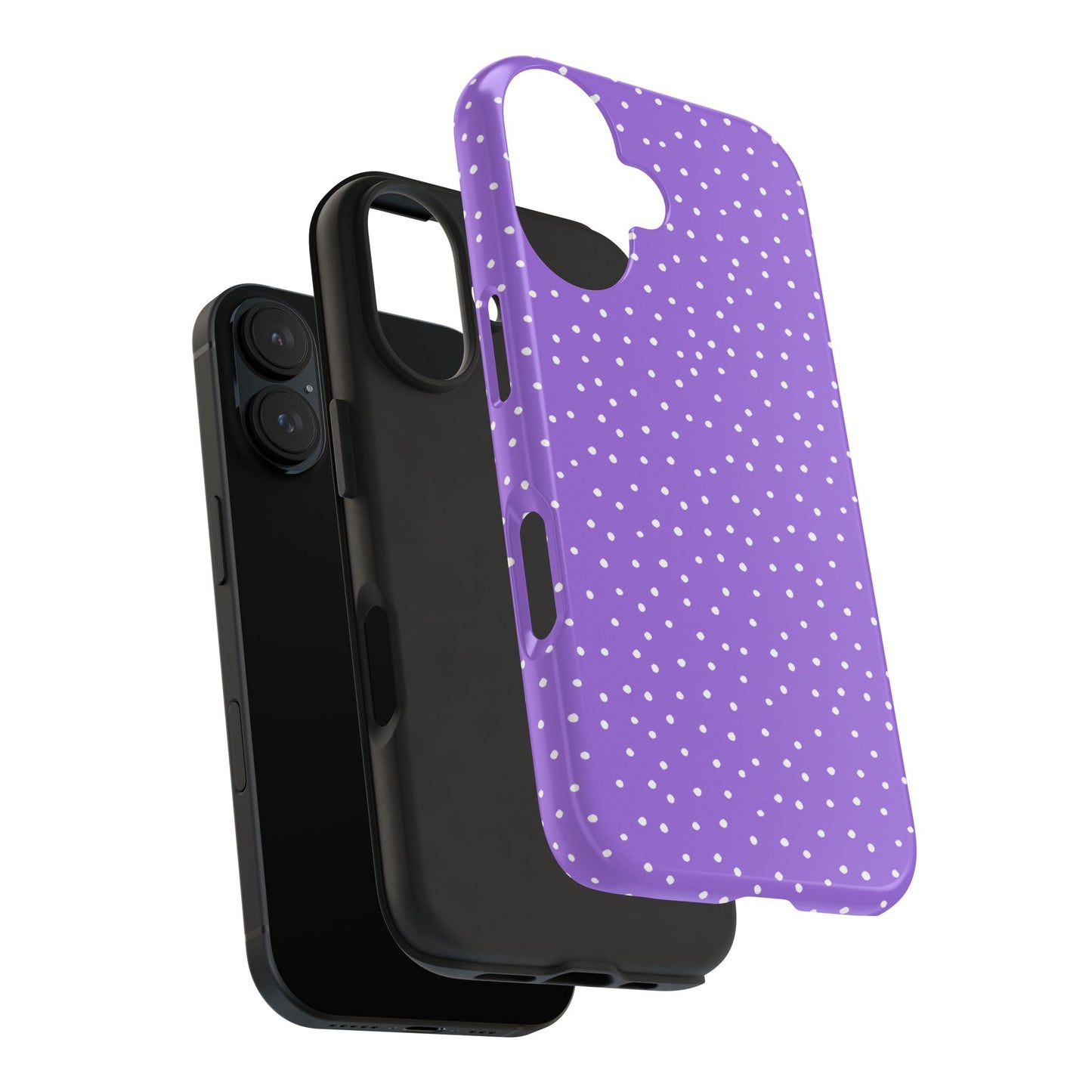 Dinky Dots Lilac / White Phone Case