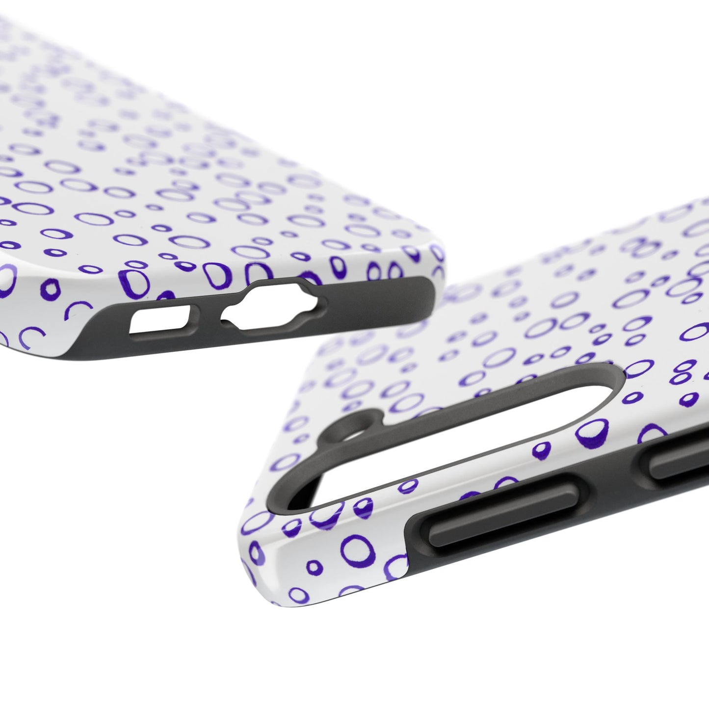 Blue See Through Dots Phone Case