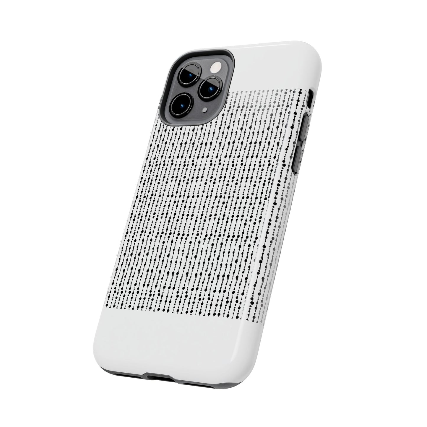 Beaded Curtain White / Black Phone Case