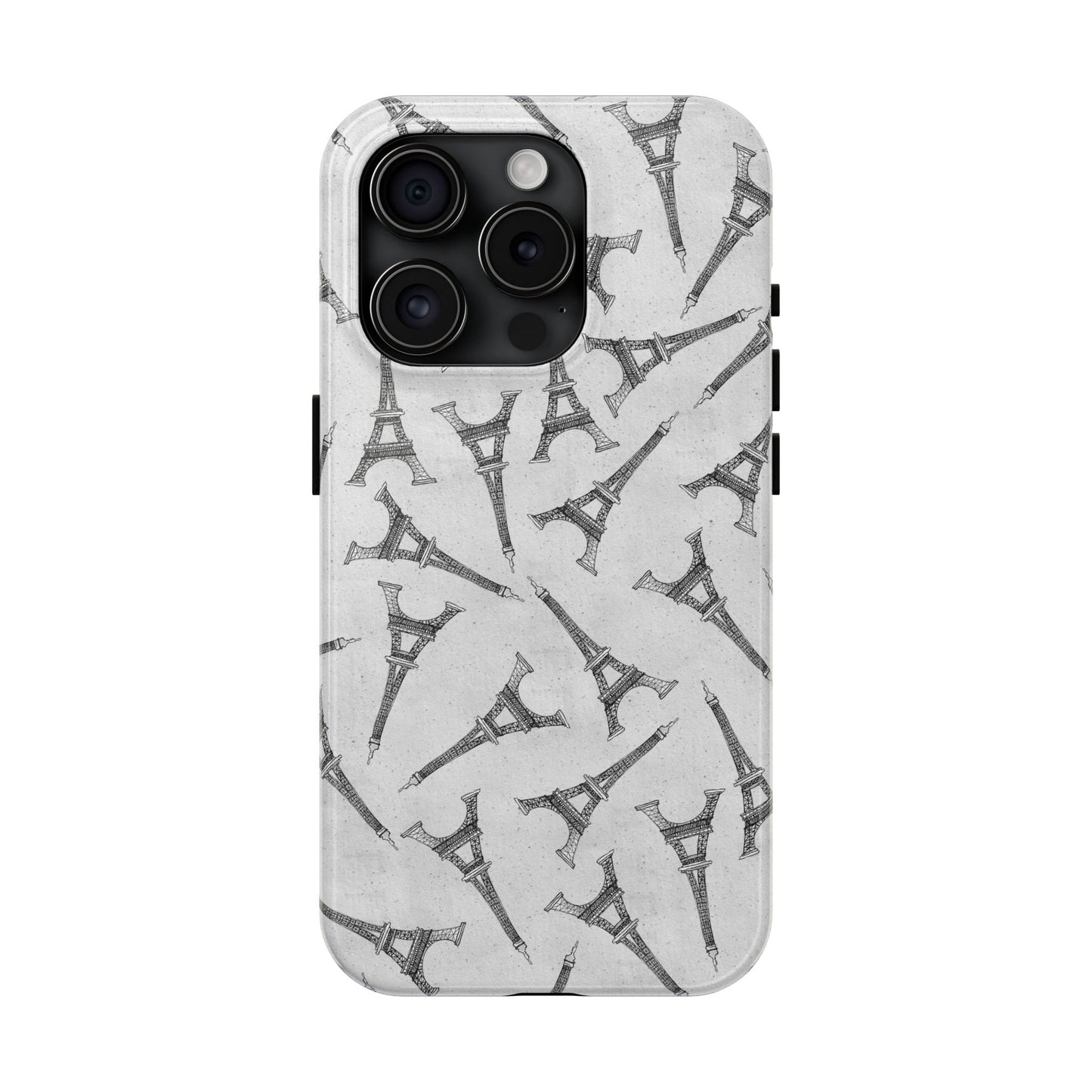 Eifelesque Silver Phone Case