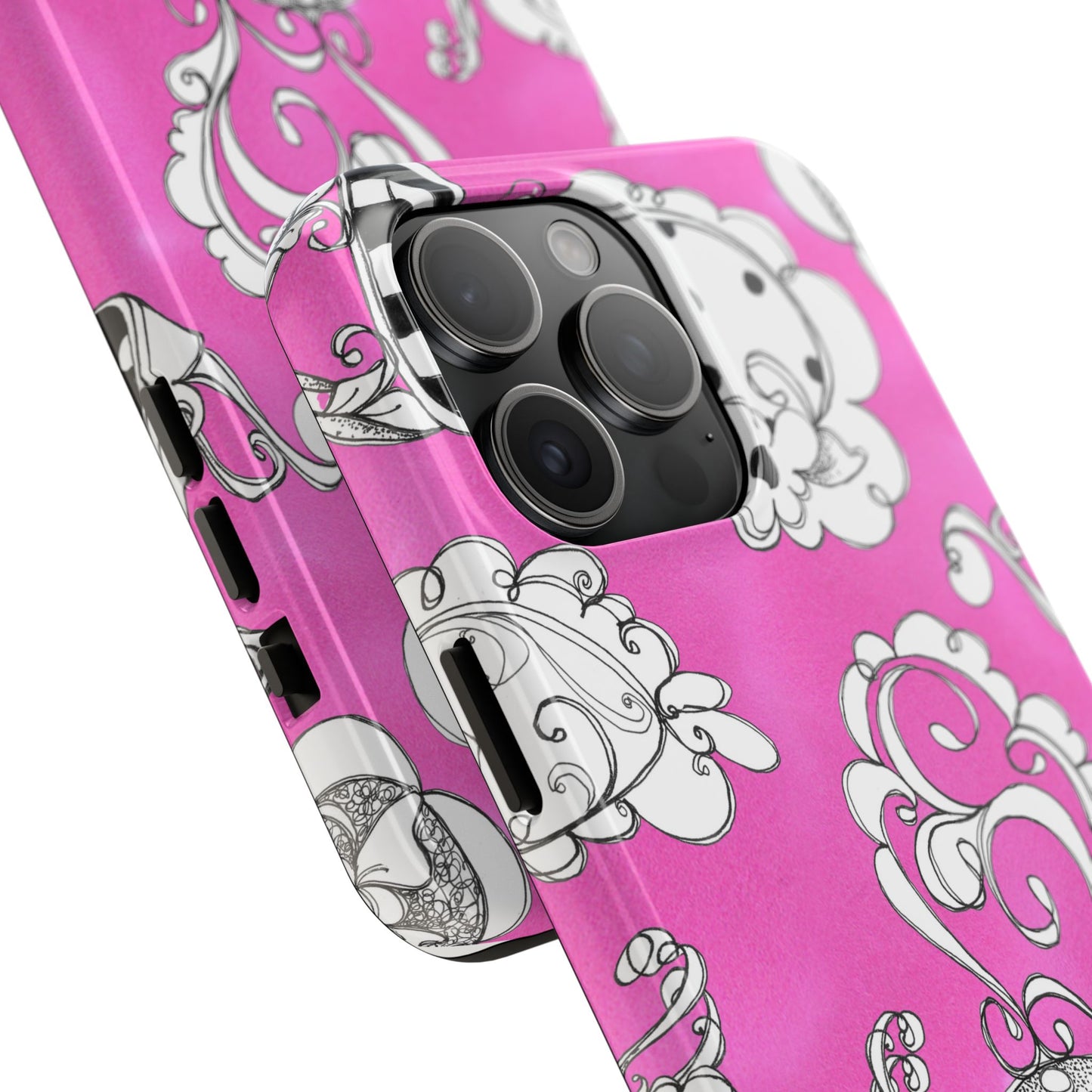 Bistro Chairs Pink Phone Case