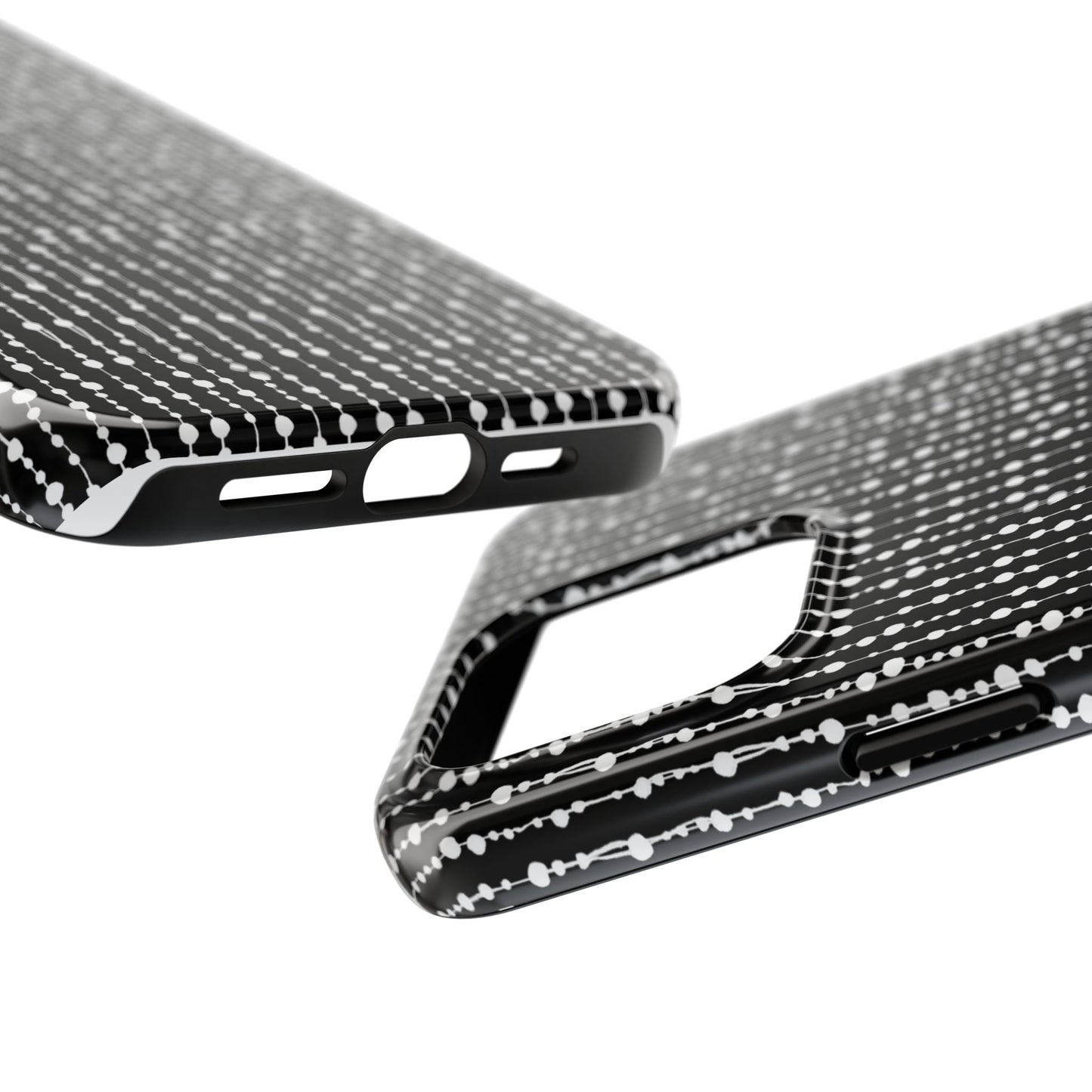 Beaded Curtain Black / White Phone Case