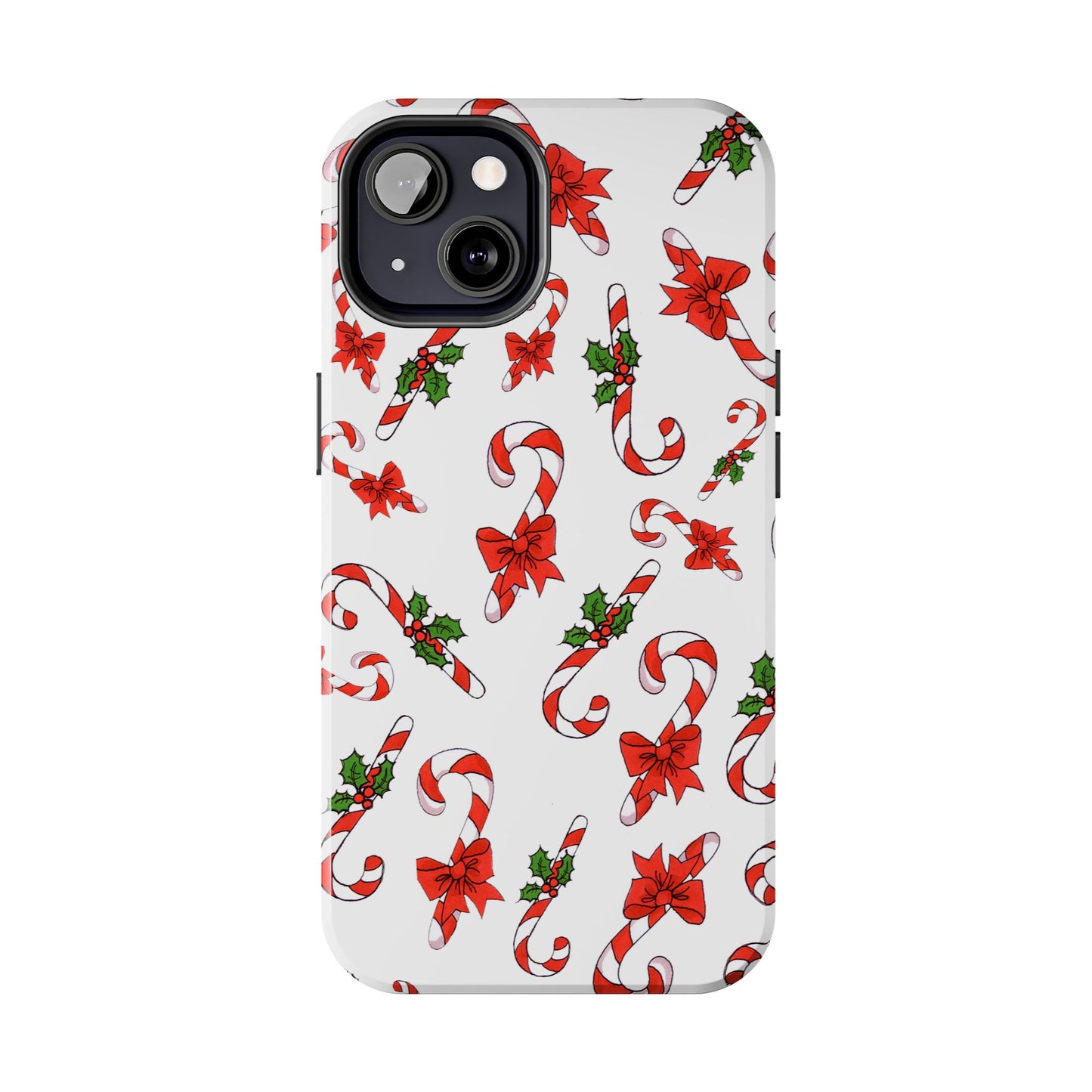 Candy Cane Crowd White Phone Case