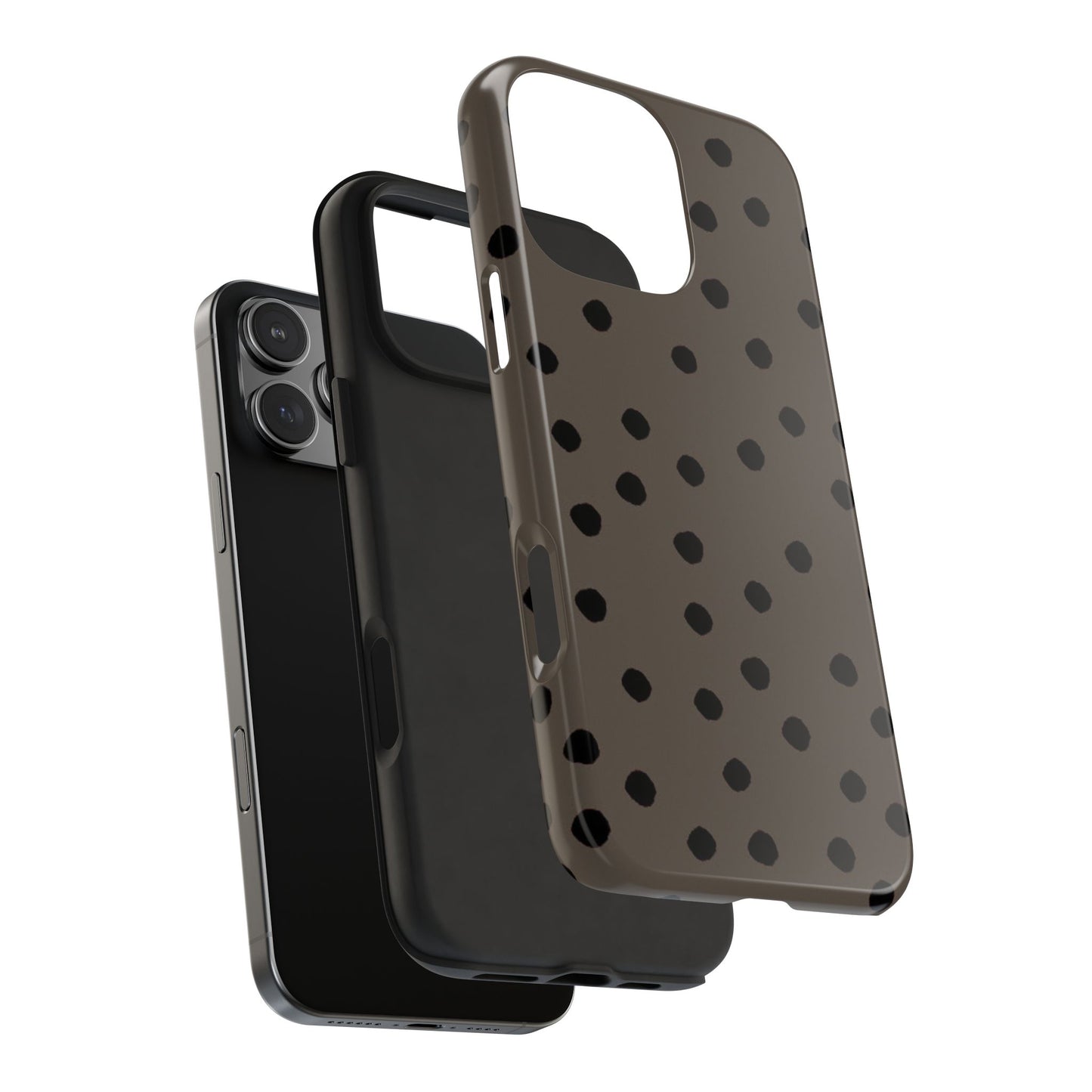 Dinky Dots Toast / Black Phone Case