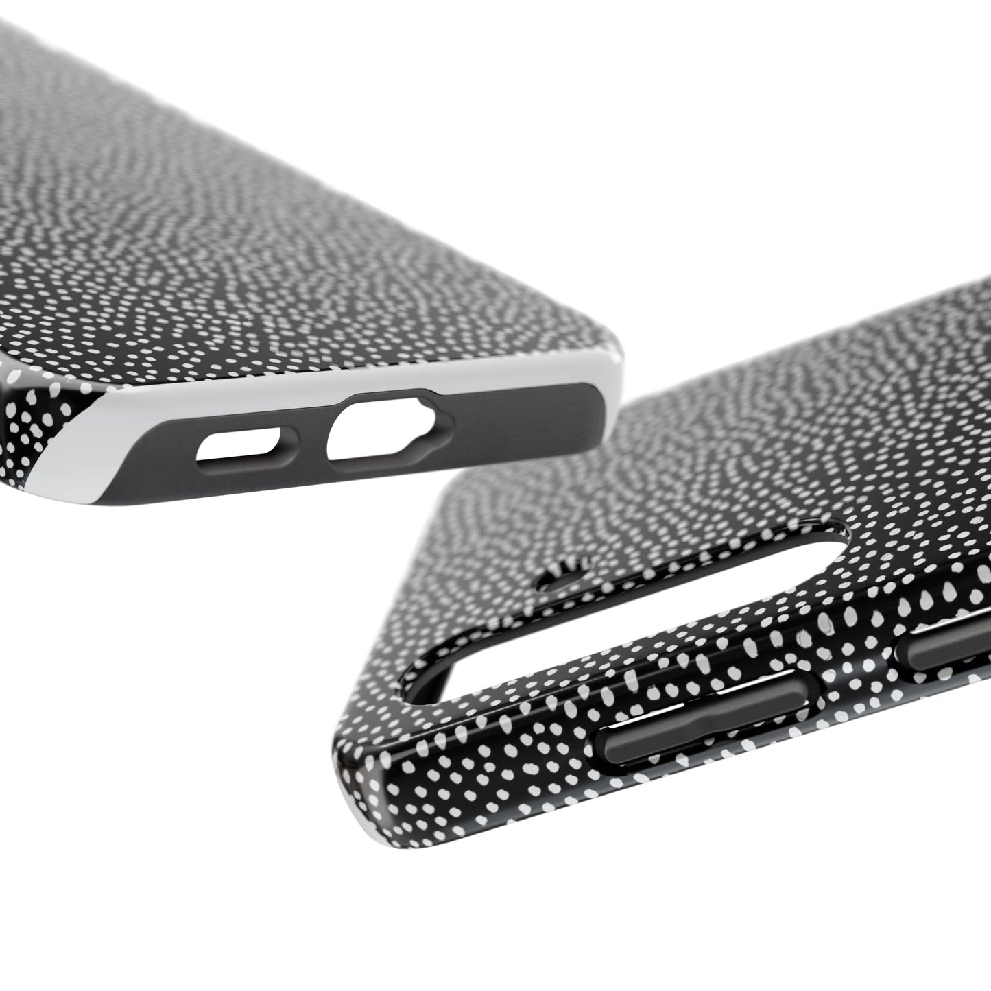 Baby Dots Black / White Phone Case