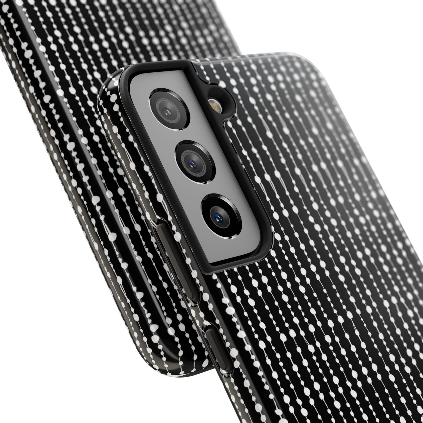 Beaded Curtain Black / White Phone Case