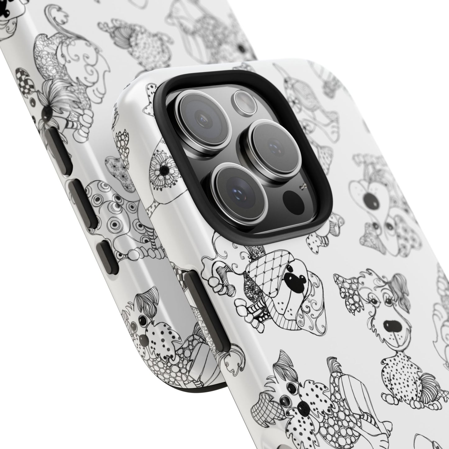 Doodle Dogs White Phone Case