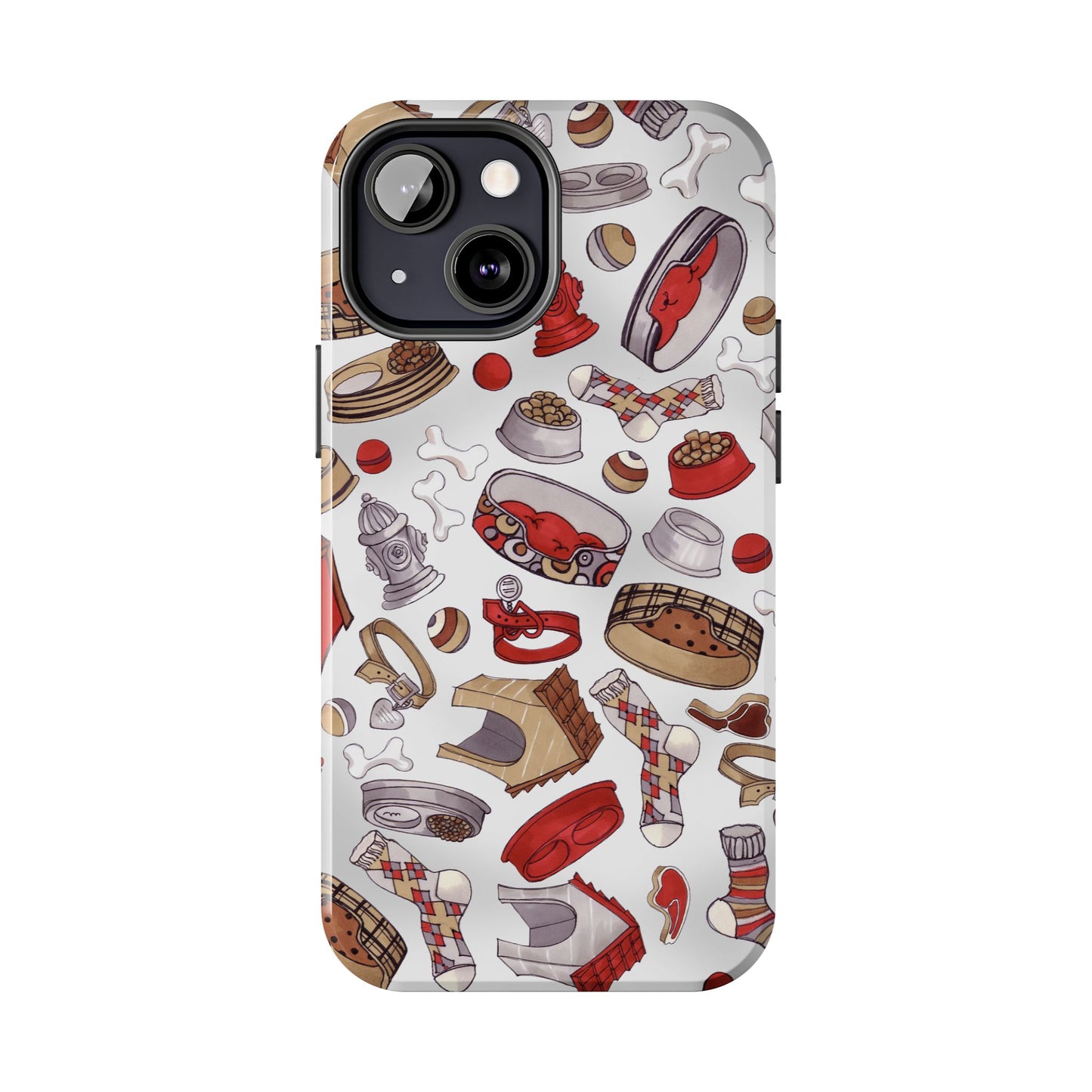 Doggie Stuff Gray Phone Case