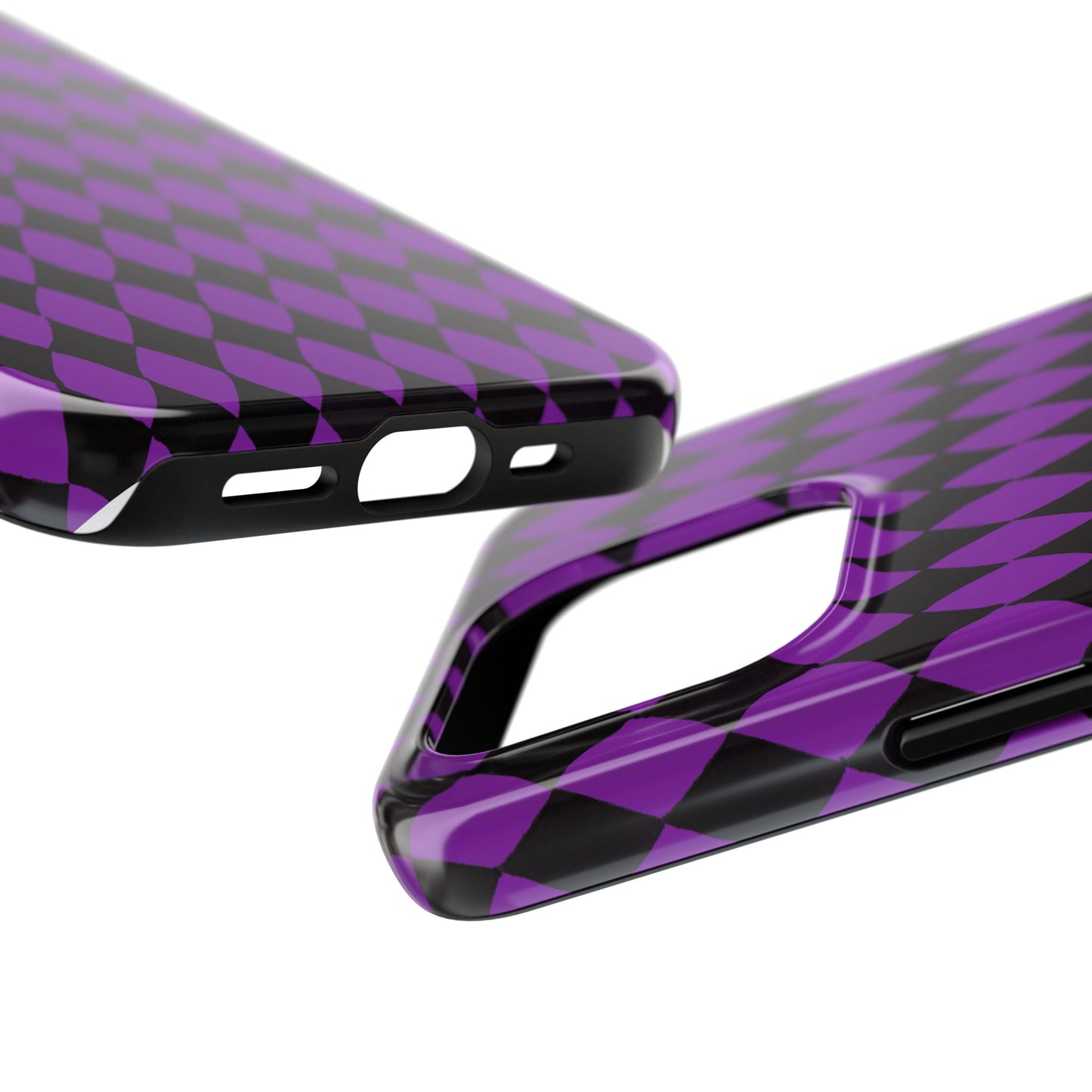 Diamond Purple / Black Phone Case