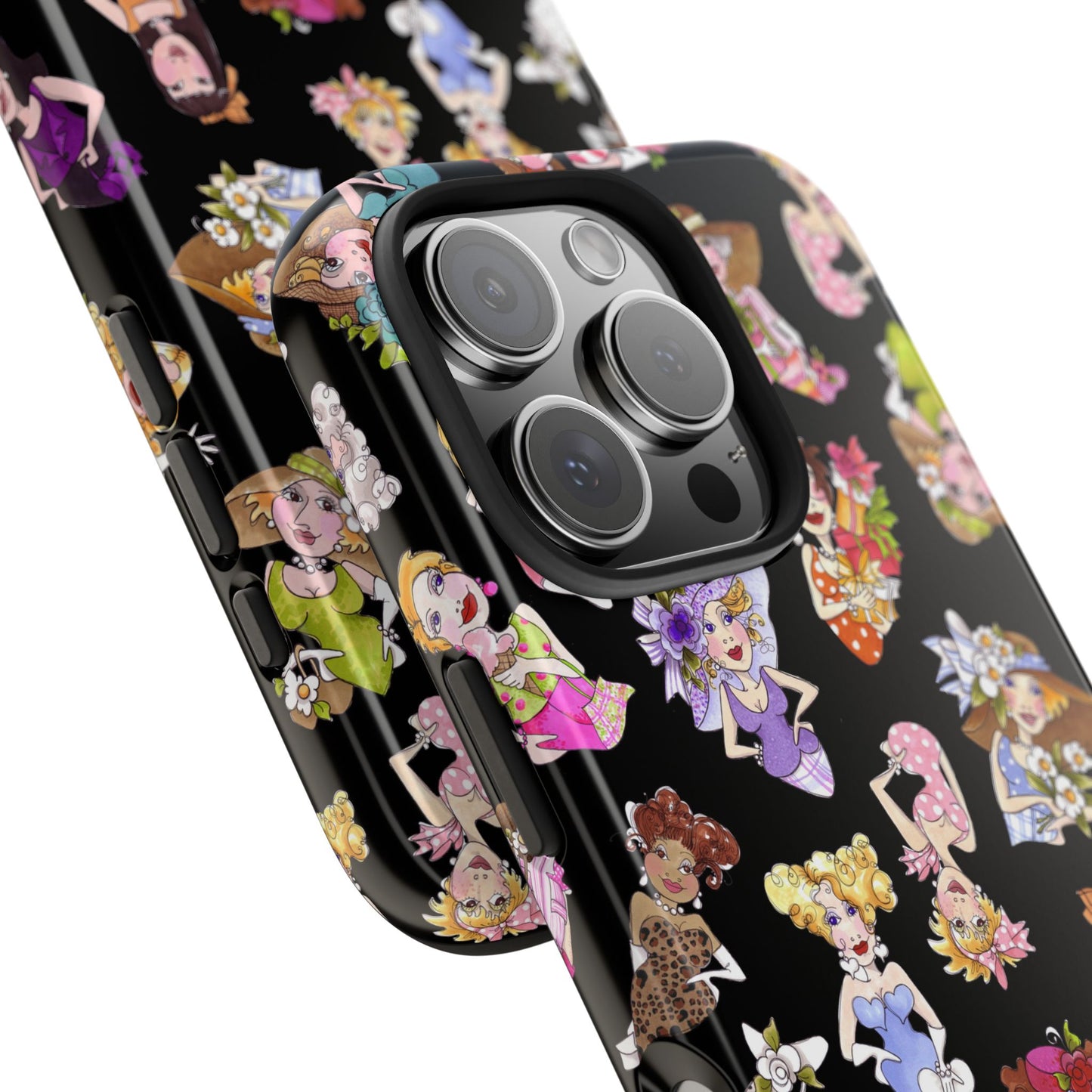 Fast Women Tossed Black Phone Case