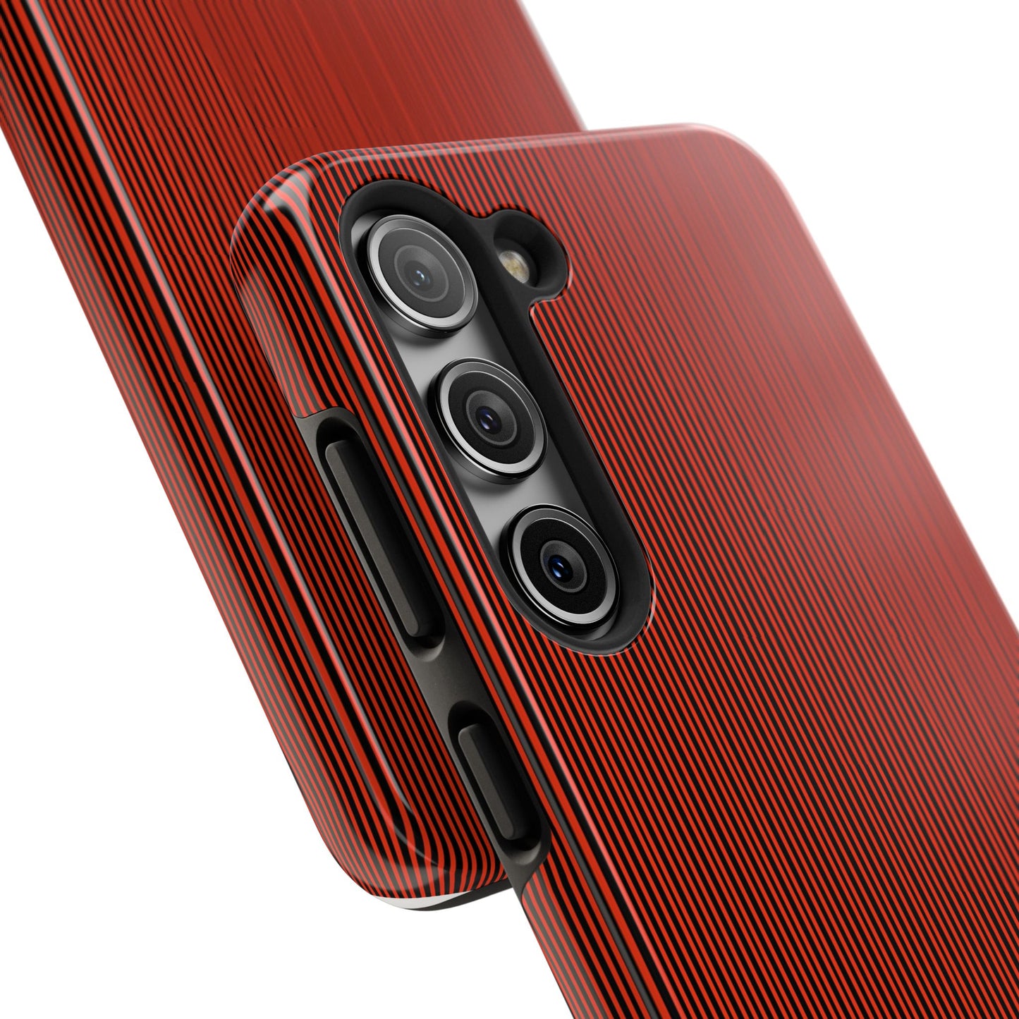 Pin Stripe Red / Black Phone Case