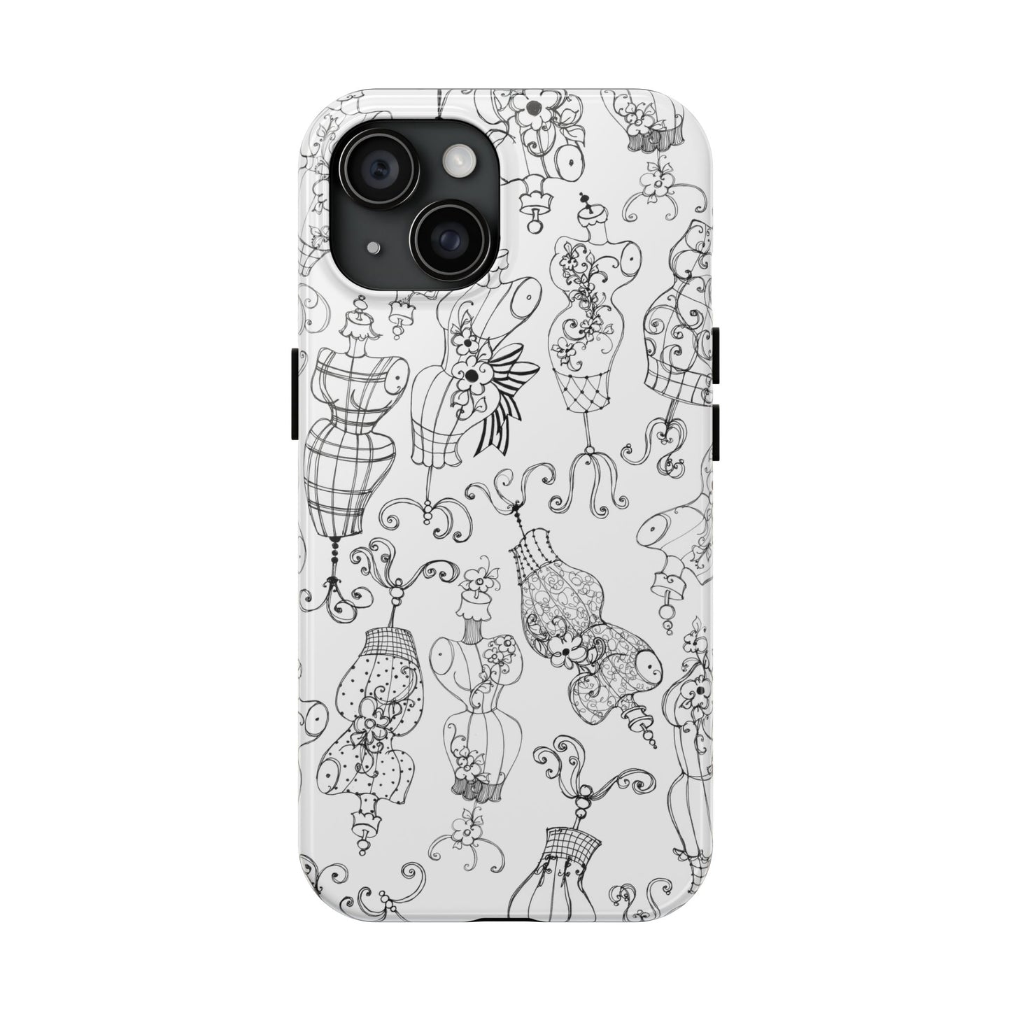 Mannequinique White / Black Phone Case