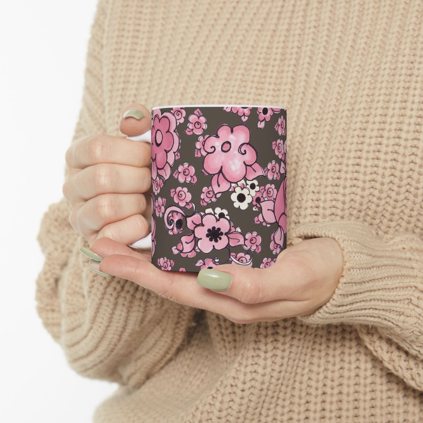 Profuse Posies Mocha Cup