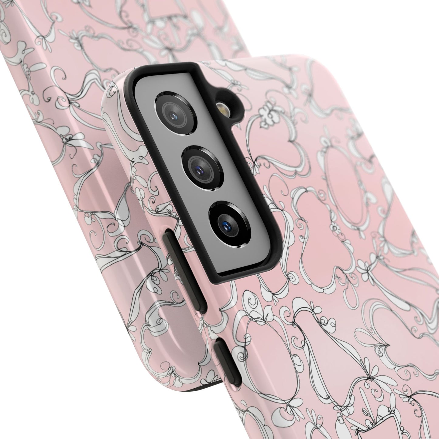Fancy Frames Pink / White Phone Case