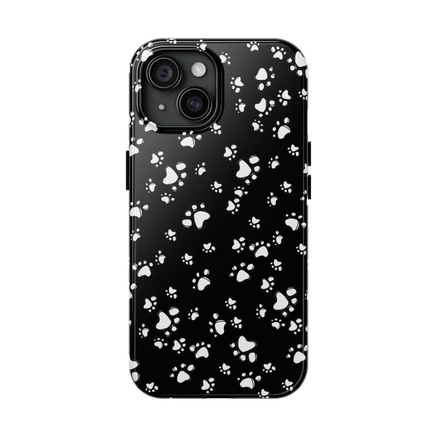 Paw Flakes Black Phone Case