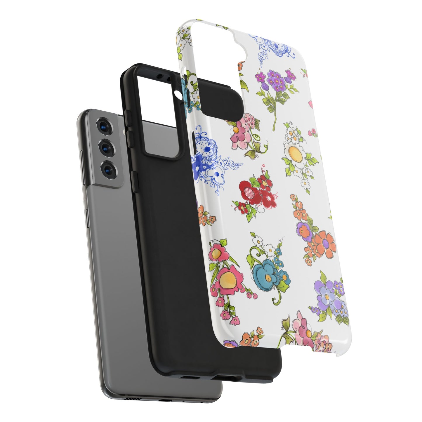 Mixed Bouquets White Phone Case