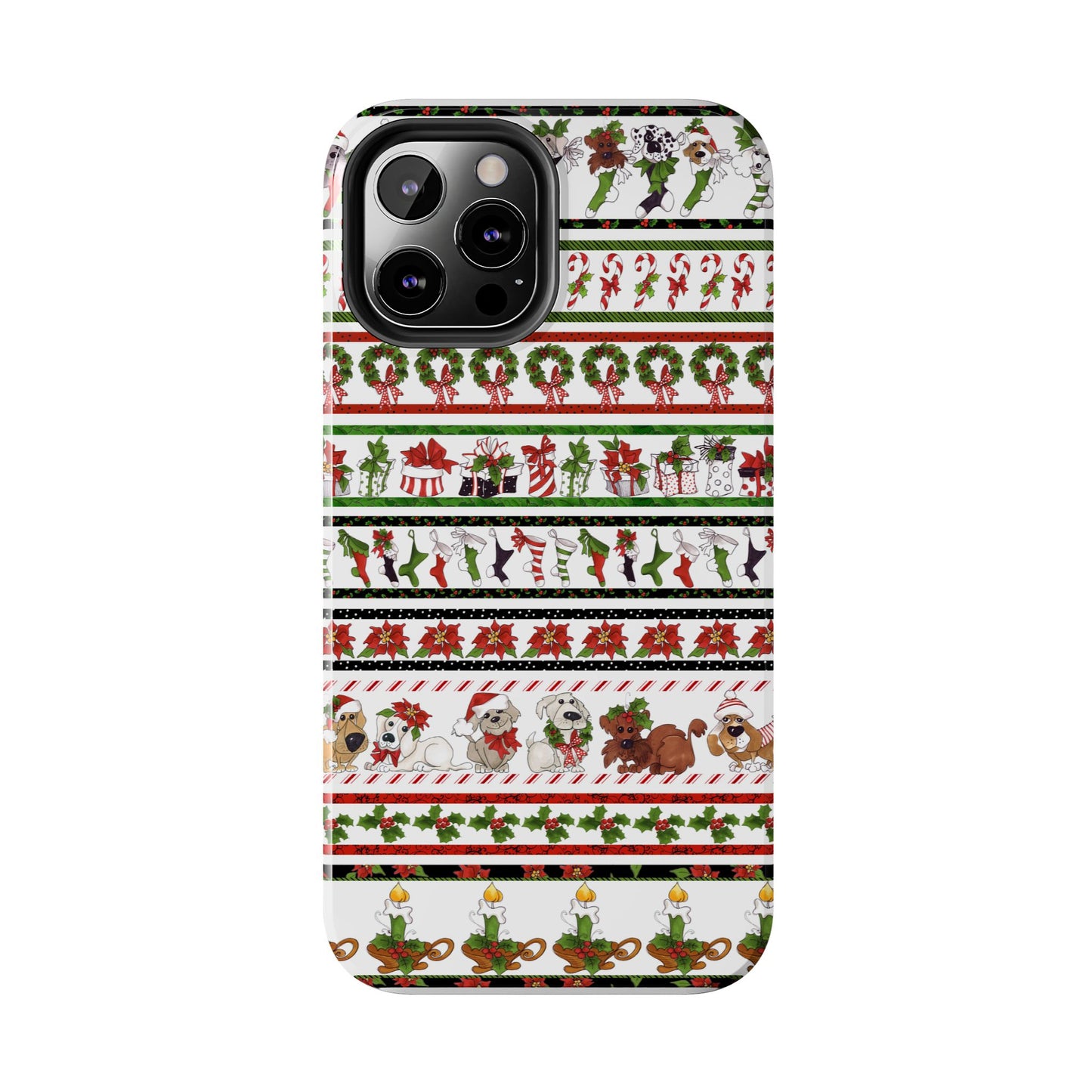 Holiday Borders White Phone Case