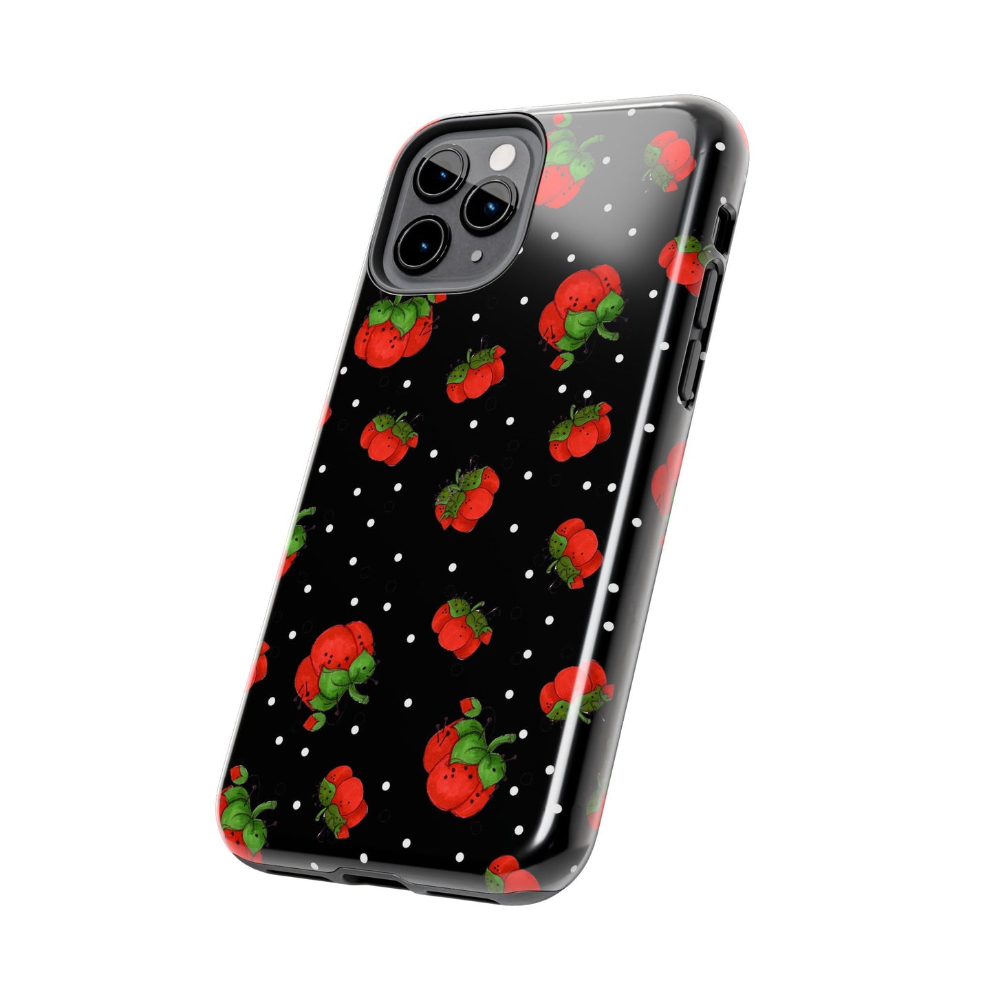 Pin Dots Black Phone Case