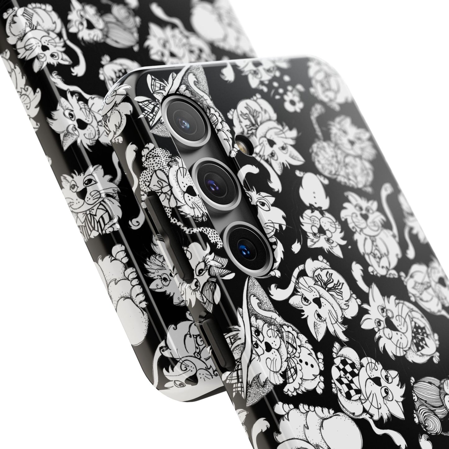 So Kitties Tossed Black Phone Case