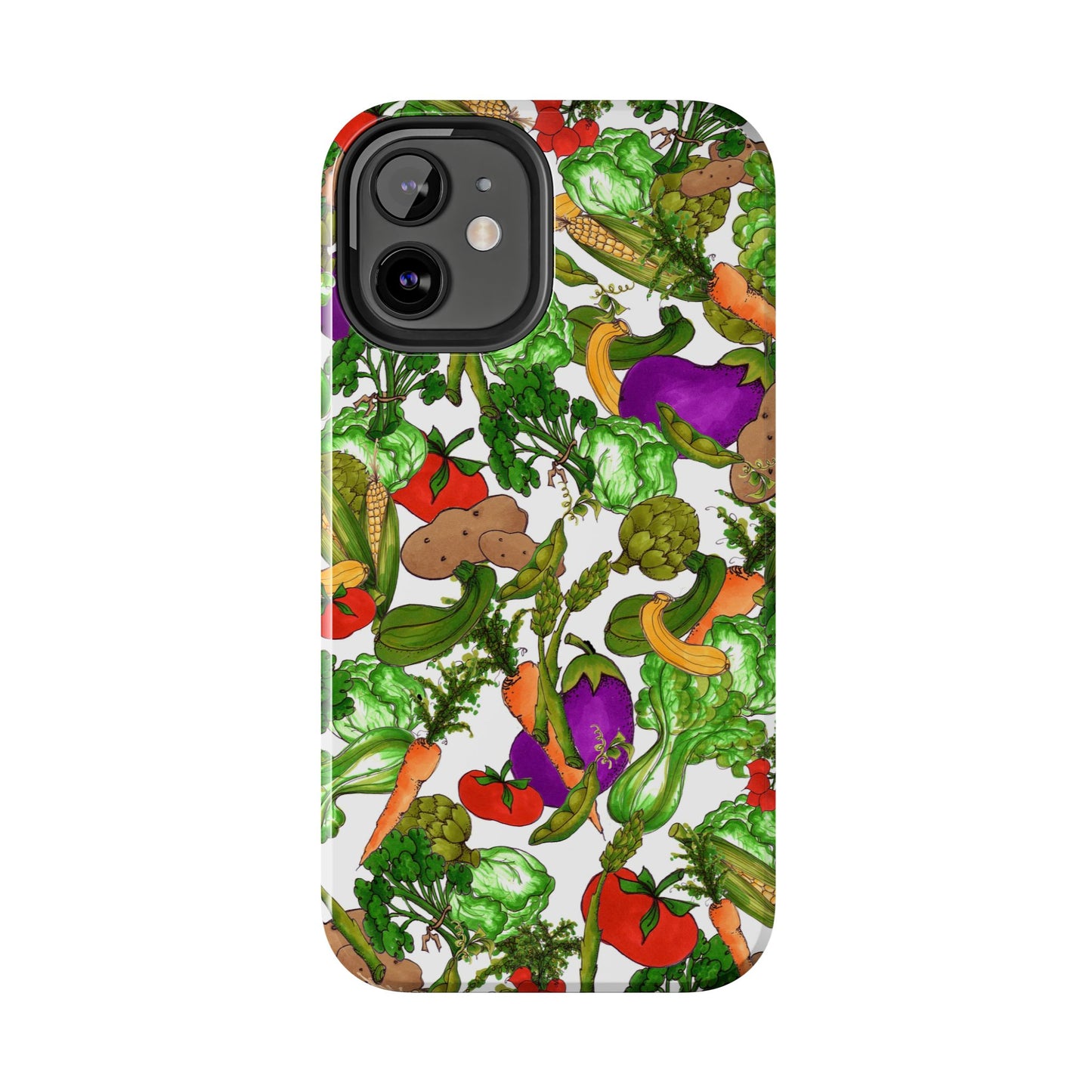 Veggie Jungle White Phone Case