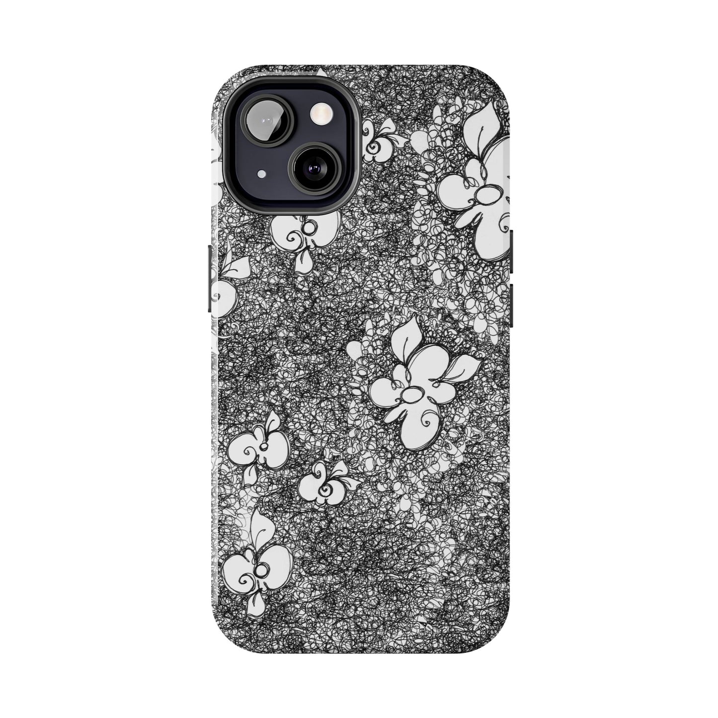 Flower Scribbles Phone Case