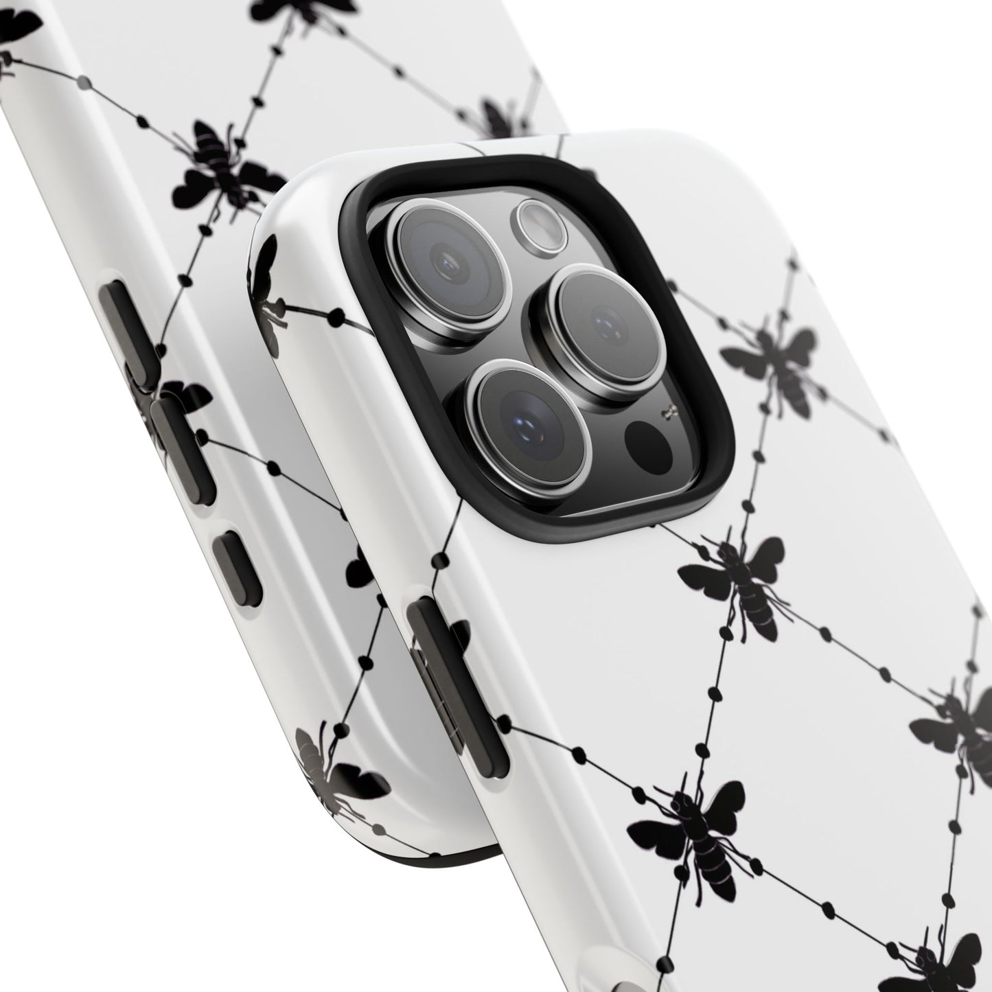 Beaded Bees White Phone Case