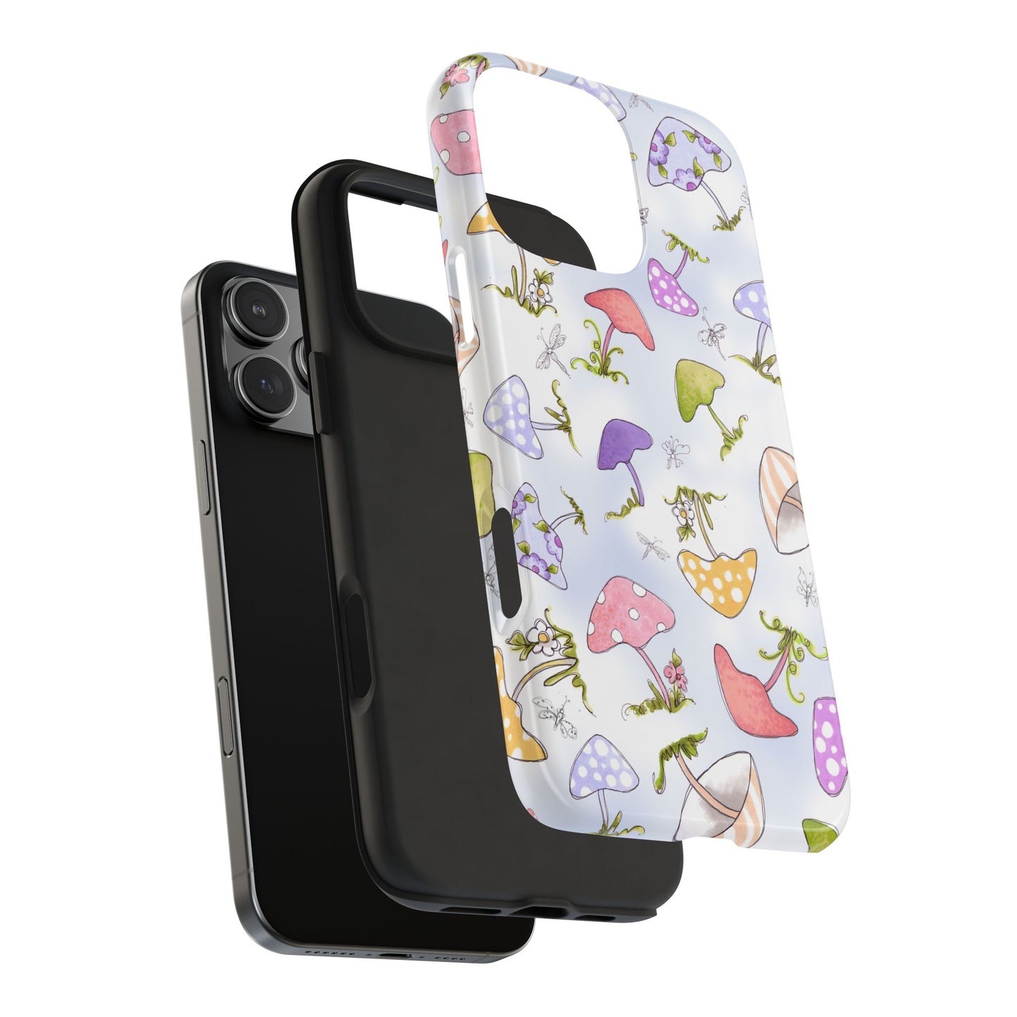 Mushroom Toss Blue Phone Case