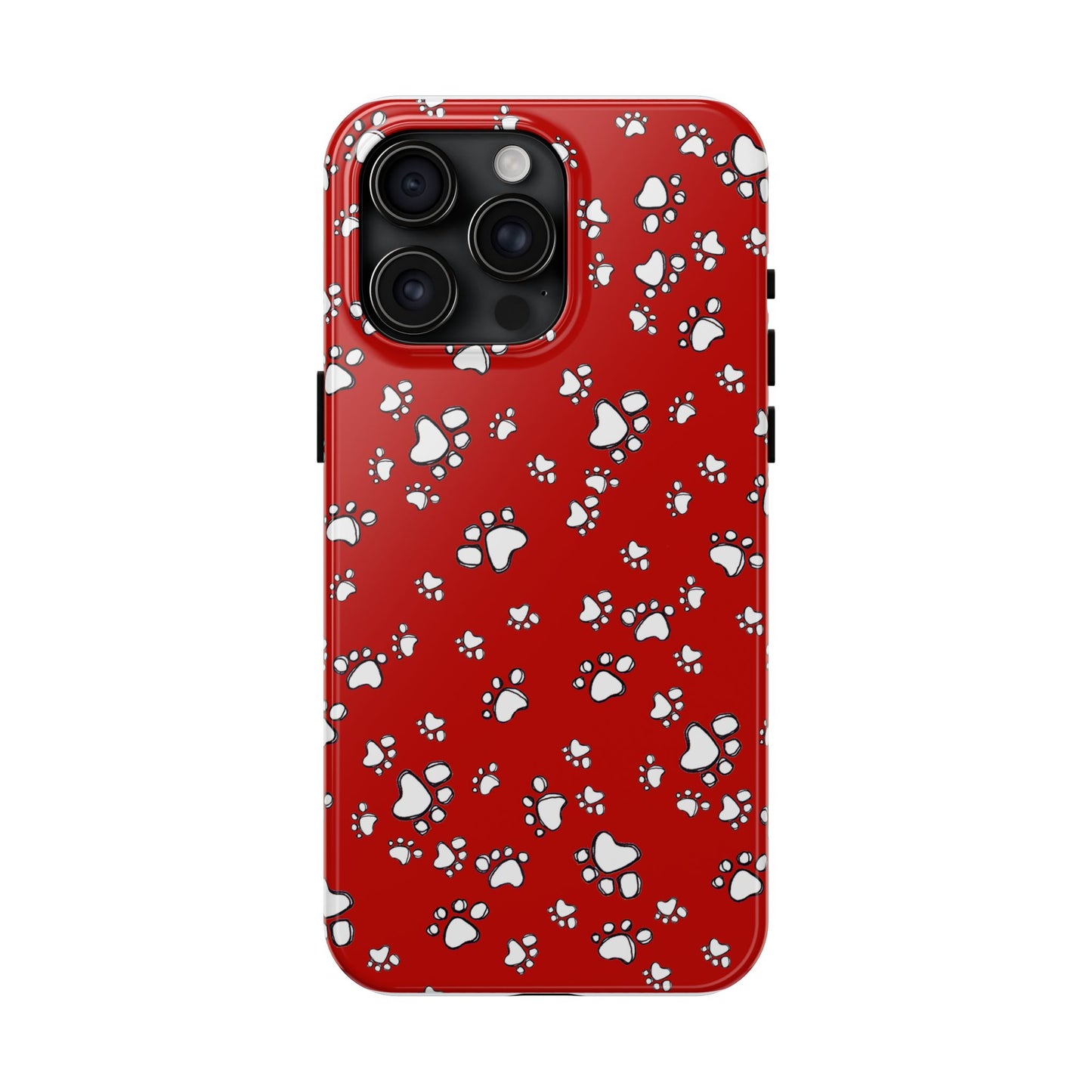 Paw Flakes Red Phone Case