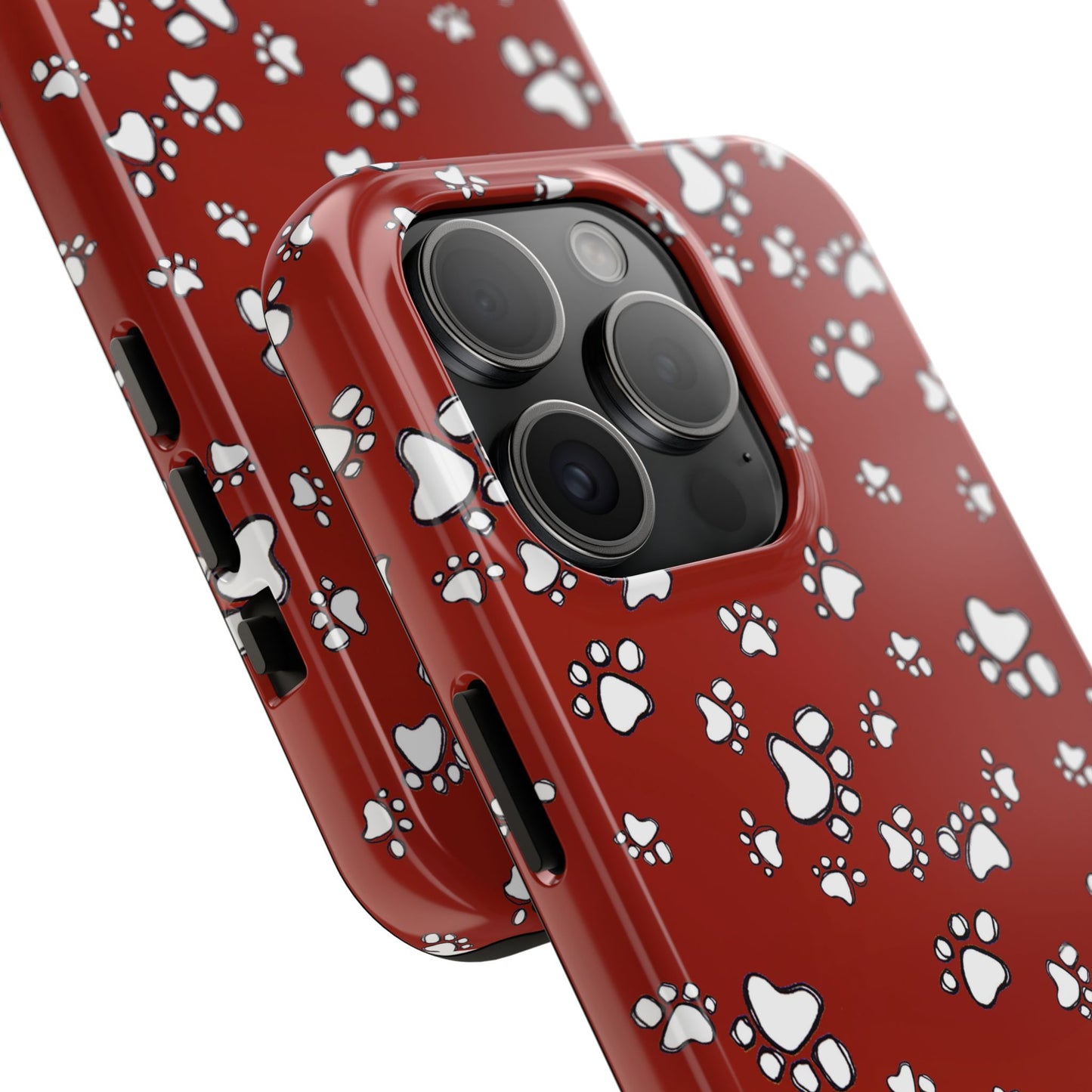 Paw Flakes Red Phone Case