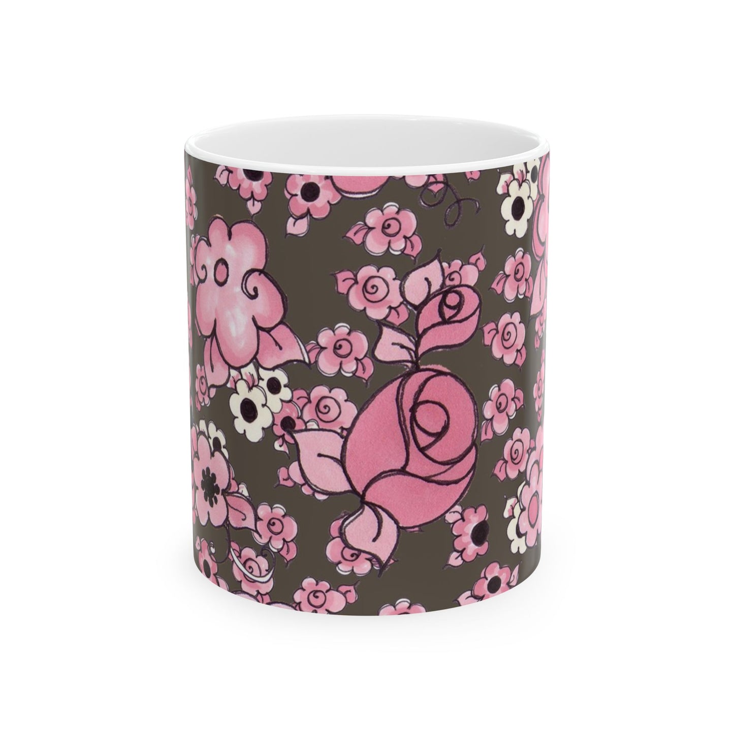 Profuse Posies Mocha Cup