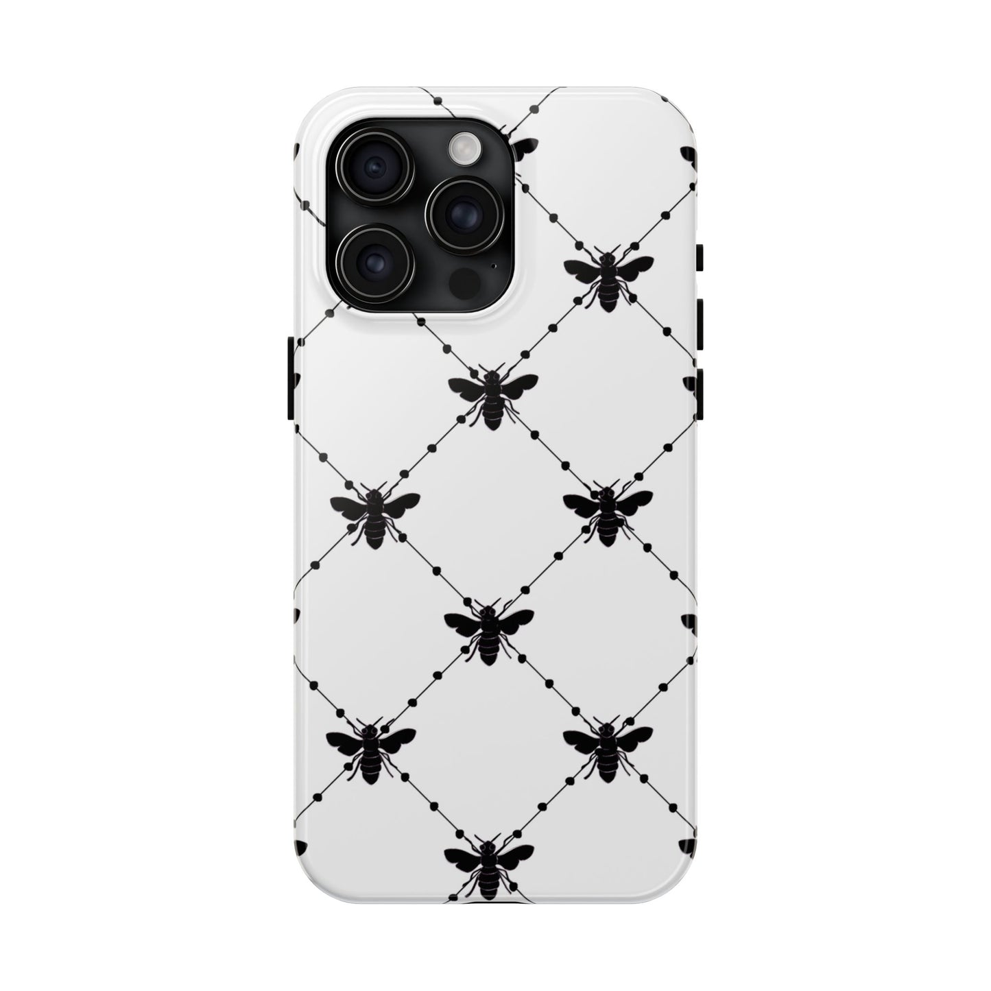 Beaded Bees White Phone Case