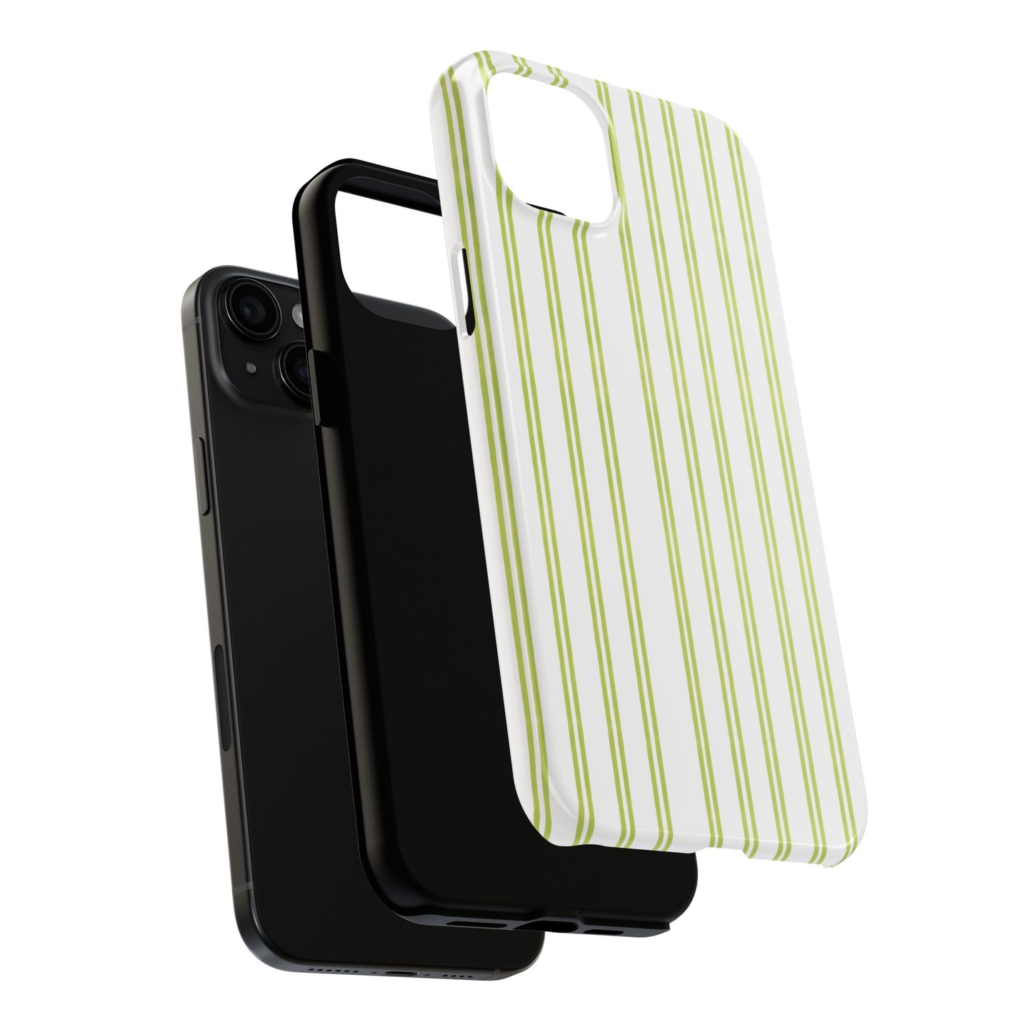 Green Double Stripe Phone Case