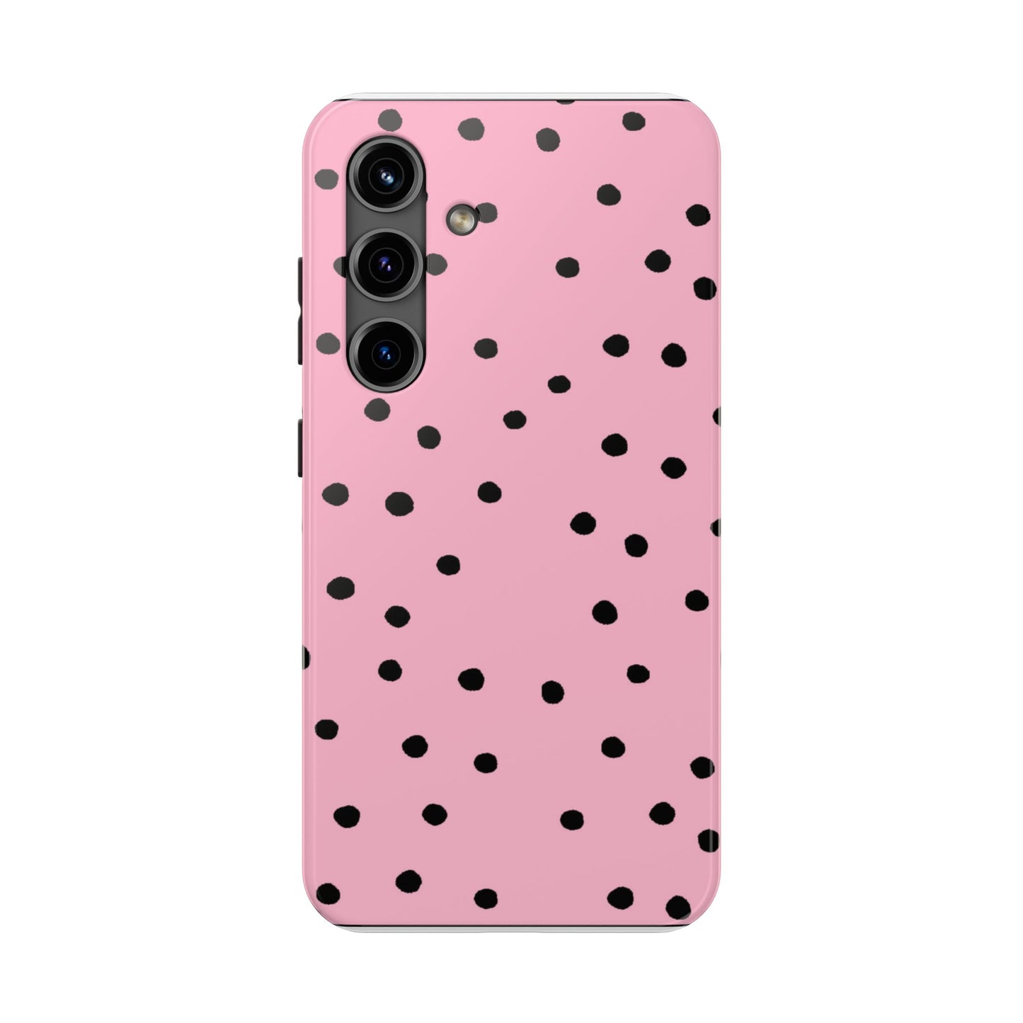 Dinky Dots Pink / Black Phone Case