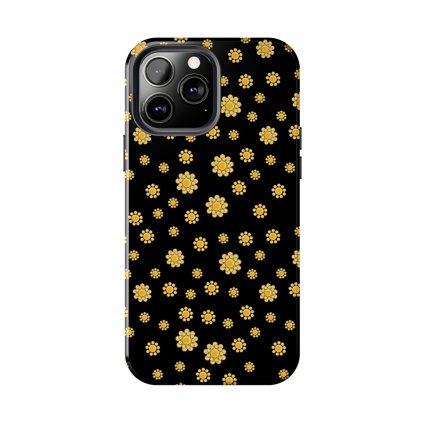 Bandana Dots Black / Yellow Phone Case