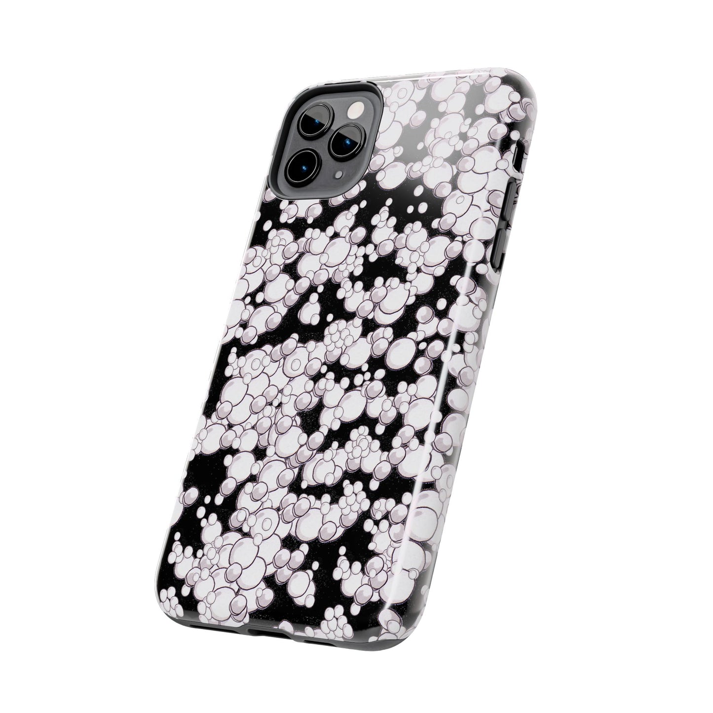 Bubble Dots Black Phone Case