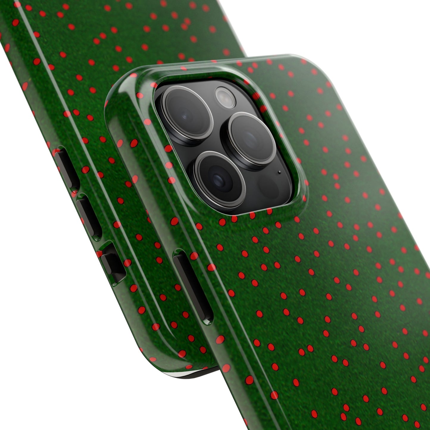 Happy Dots Green / Red Phone Case
